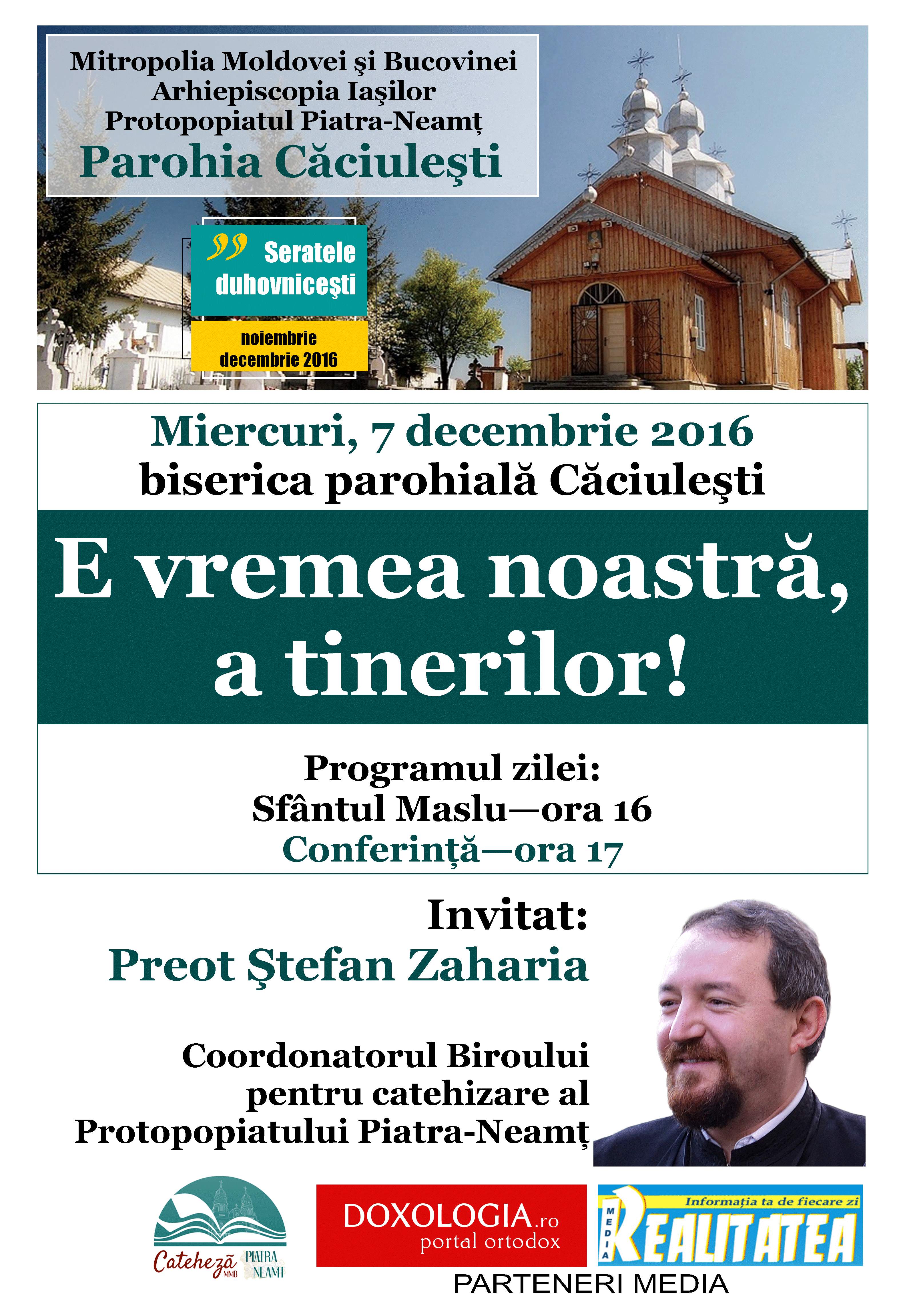 „Tinerii sunt esenţa parohiei, motorul ei, chiar viaţa însăşi a parohiei“