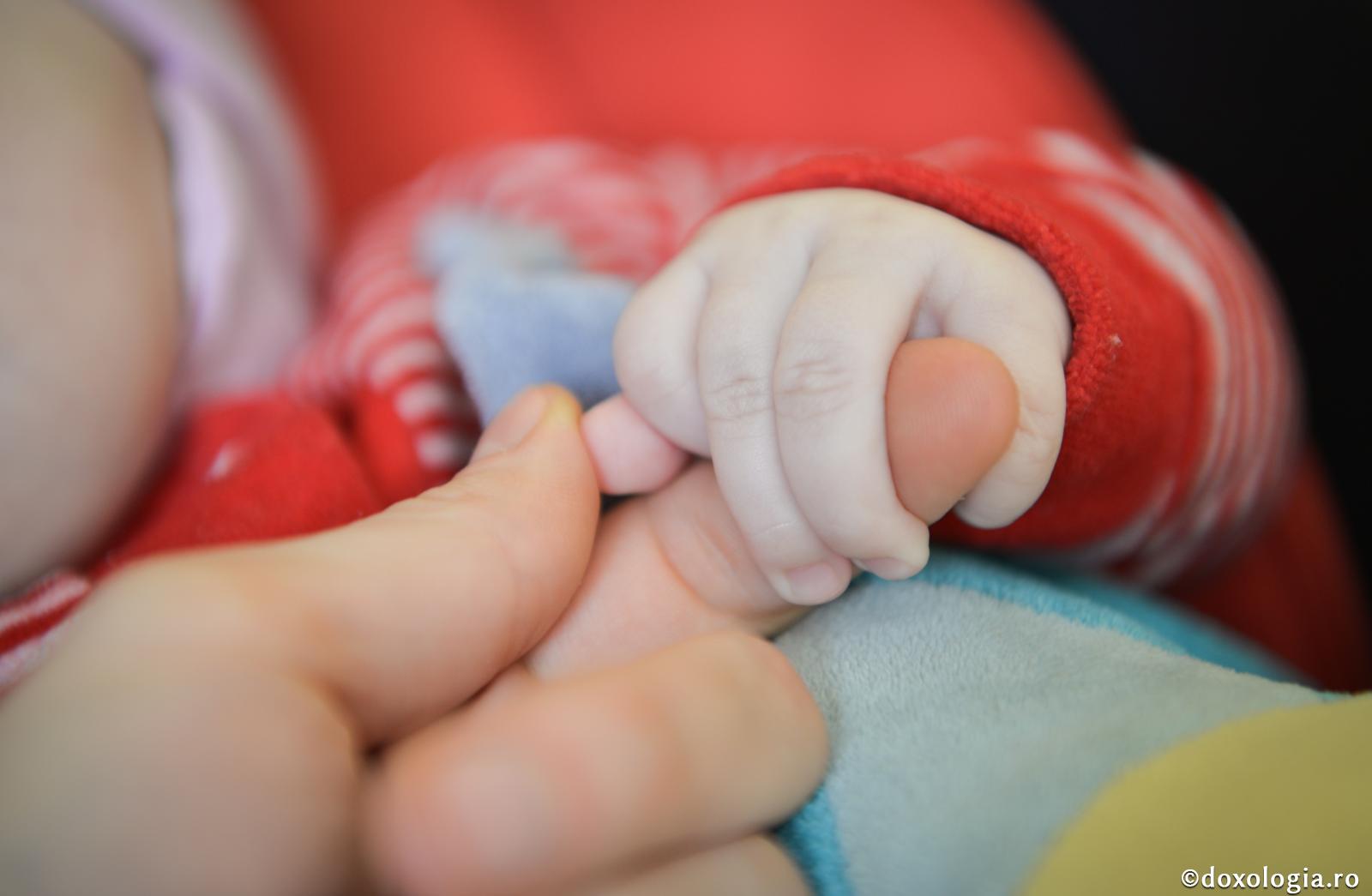 Crăciunul – sărbătoarea familiei / Foto: Oana Nechifor mână de bebeluș