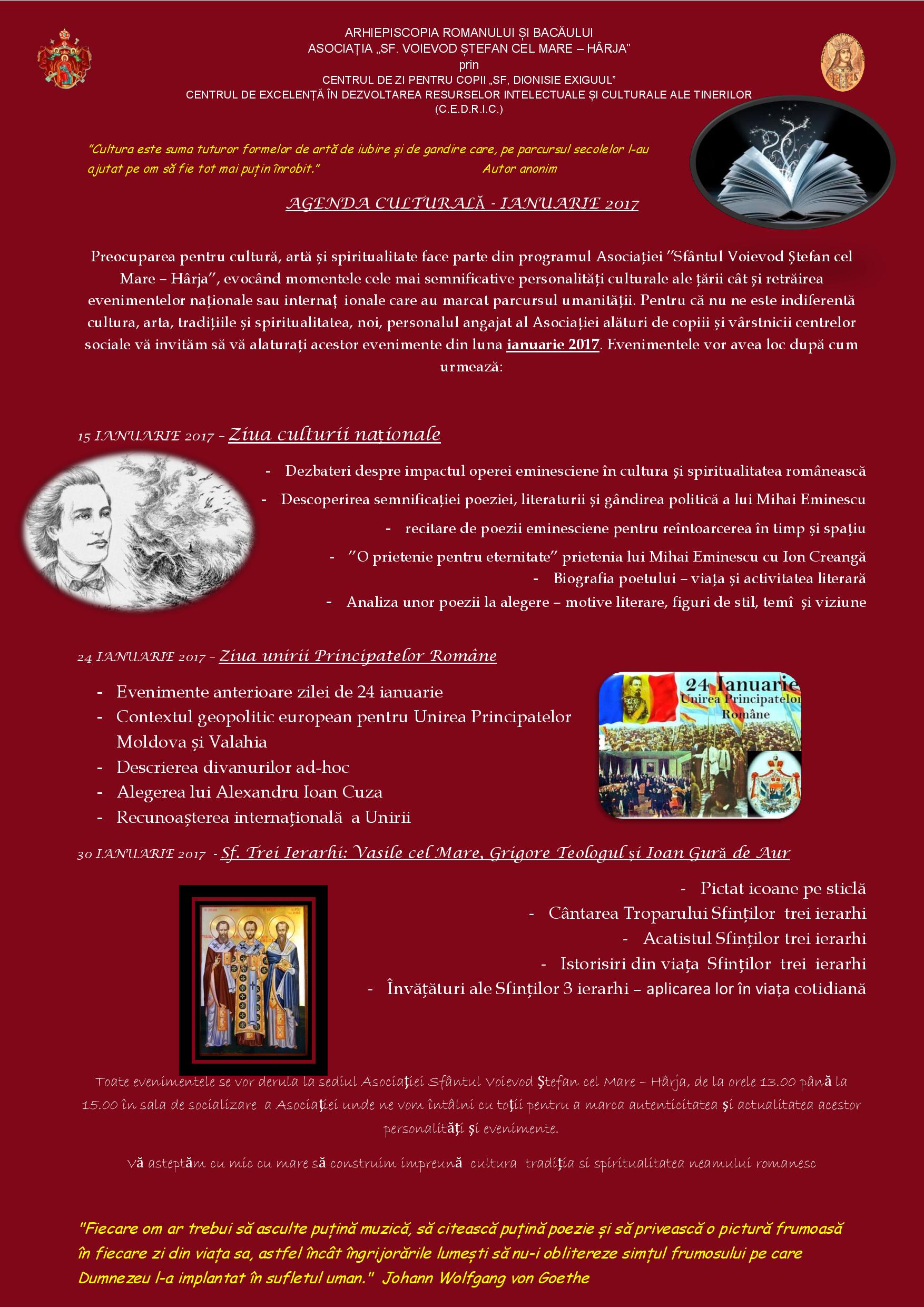 Asociaţia „Sfântul Voievod Ştefan cel Mare“ - Hârja, susţinătoare a culturii, tradiţiei şi spiritualităţii româneşti Asociaţia „Sfântul Voievod Ştefan cel Mare“ - Hârja, susţinătoare a culturii, tradiţiei şi spiritualităţii româneşti