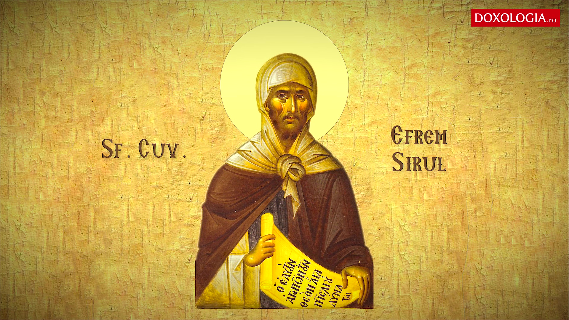 Troparul Sfântului Cuvios Efrem Sirul