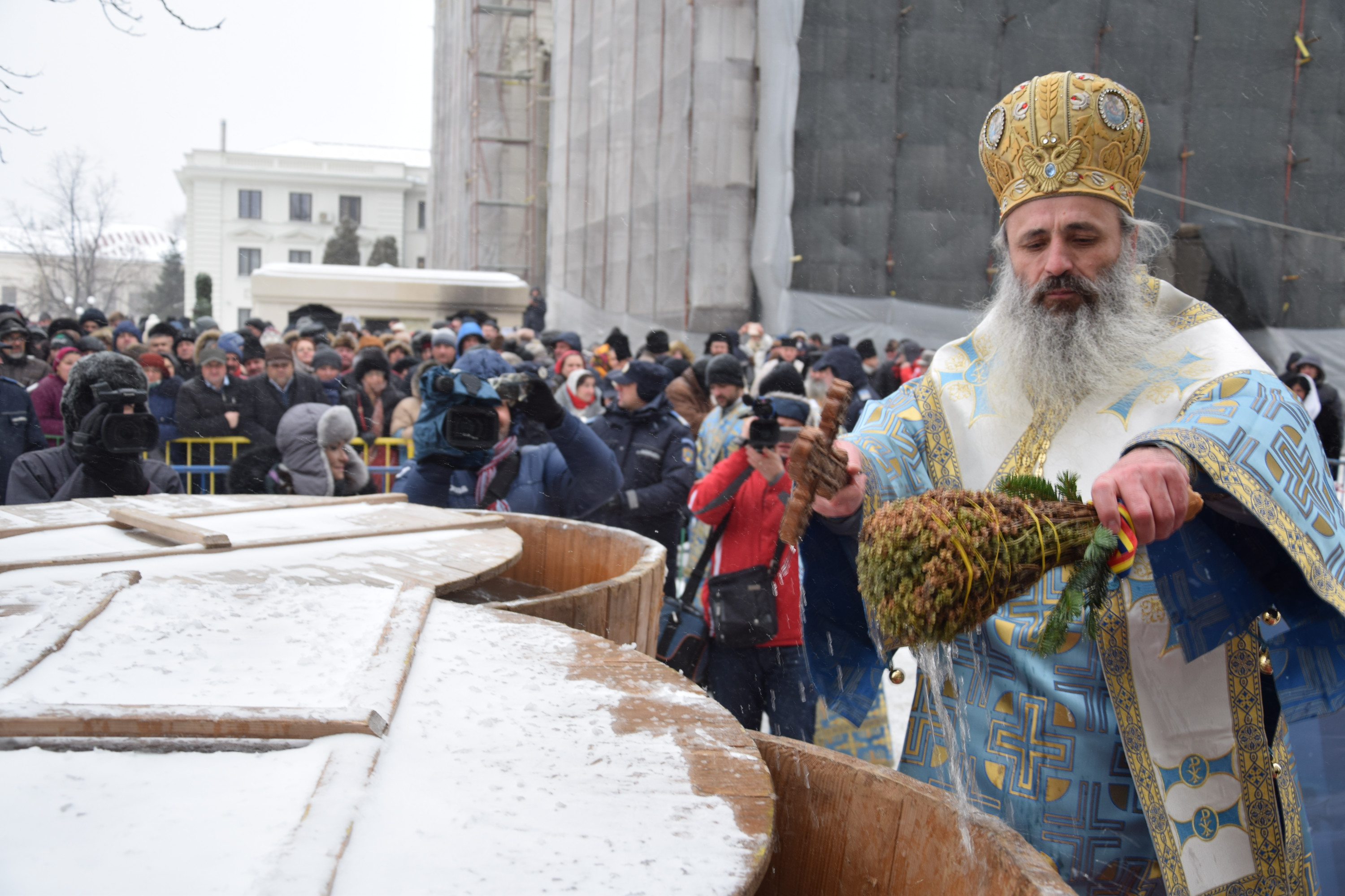 Sfințirea cea Mare a Apei la Catedrala mitropolitană din Iași