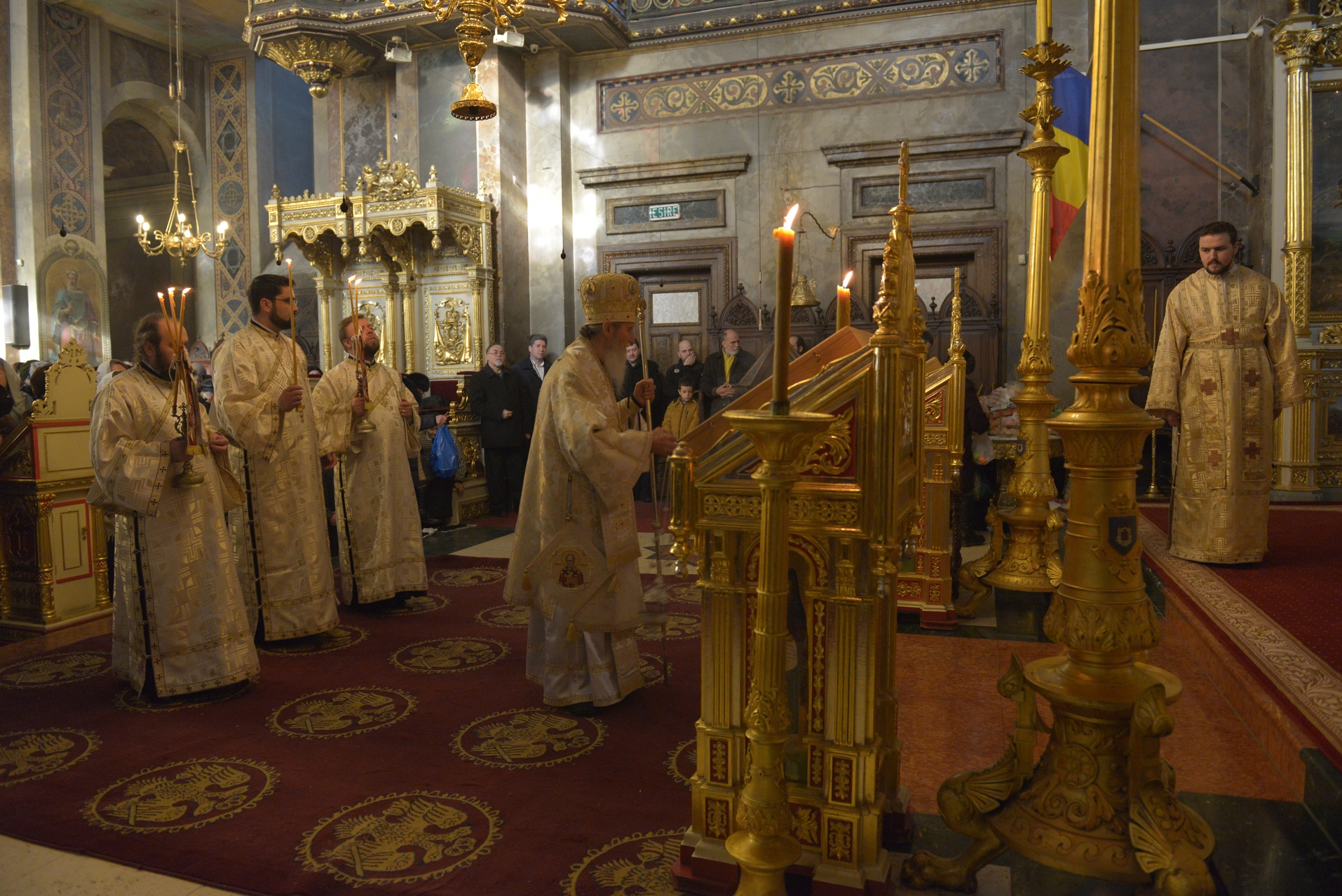 Patru ierarhi, la hramul istoric al Catedralei mitropolitane din Iași