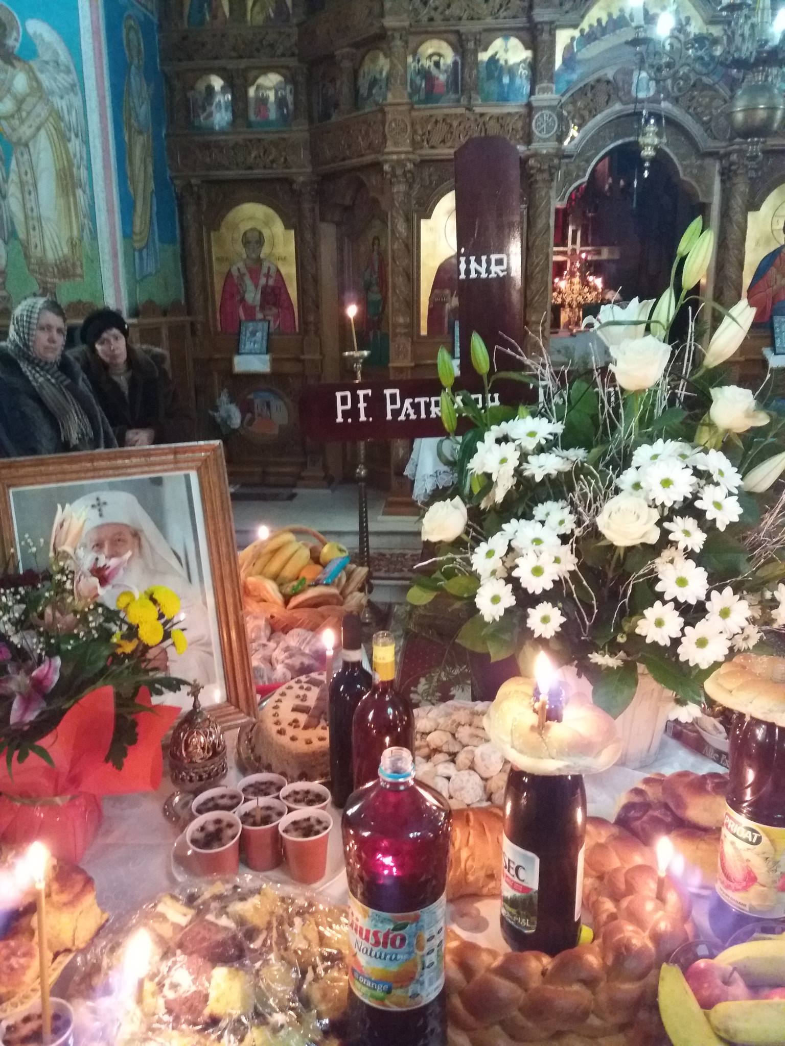 Preafericitul Părinte Patriah Teoctist, pomenit în biserica din satul natal