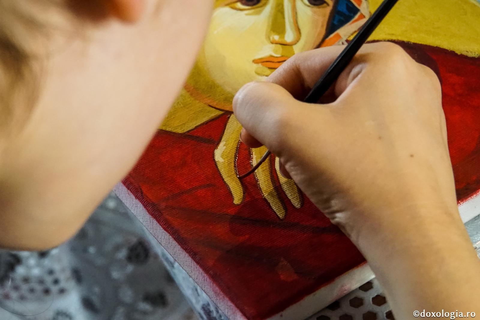 pictare icoana Maicii Domnului