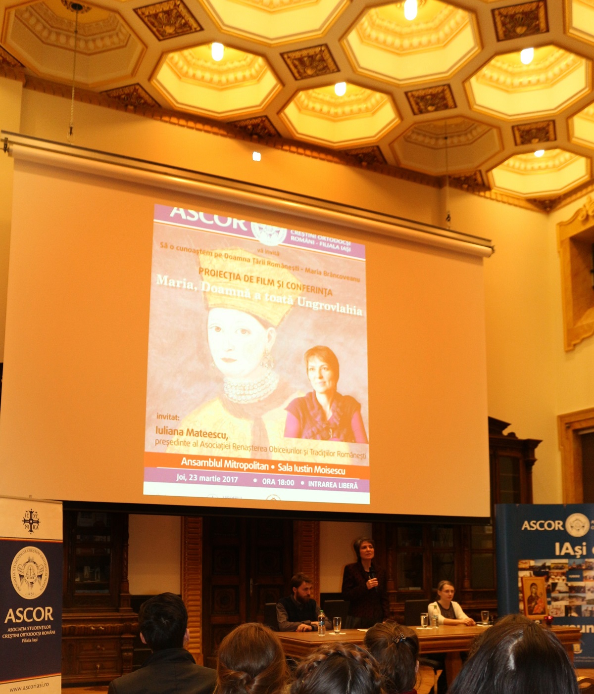 Conferință organizată de ASCOR Iași: „Maria Brâncoveanu, Doamnă a toată Ungrovlahia“