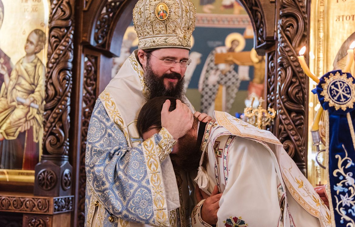 Hirotonii întru ieromonah și ierodiacon la hramul Mănăstirii Sihăstria Putnei