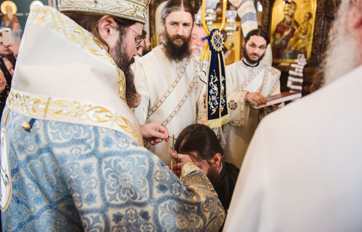 Hirotonii întru ieromonah și ierodiacon la hramul Mănăstirii Sihăstria Putnei