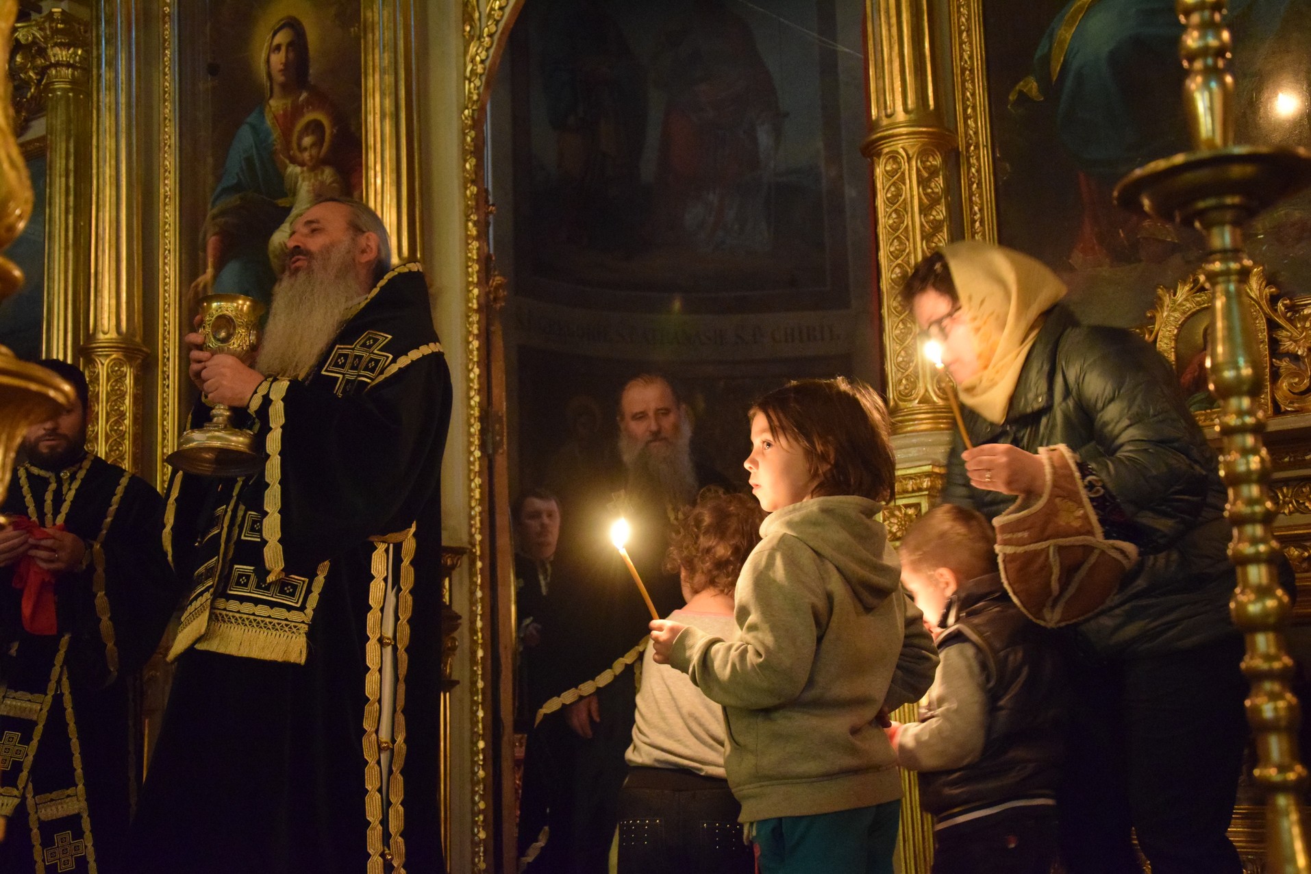 Liturghia Darurilor mai înainte sfinţite unită cu Vecernia, la Catedrala Mitropolitană din Iaşi