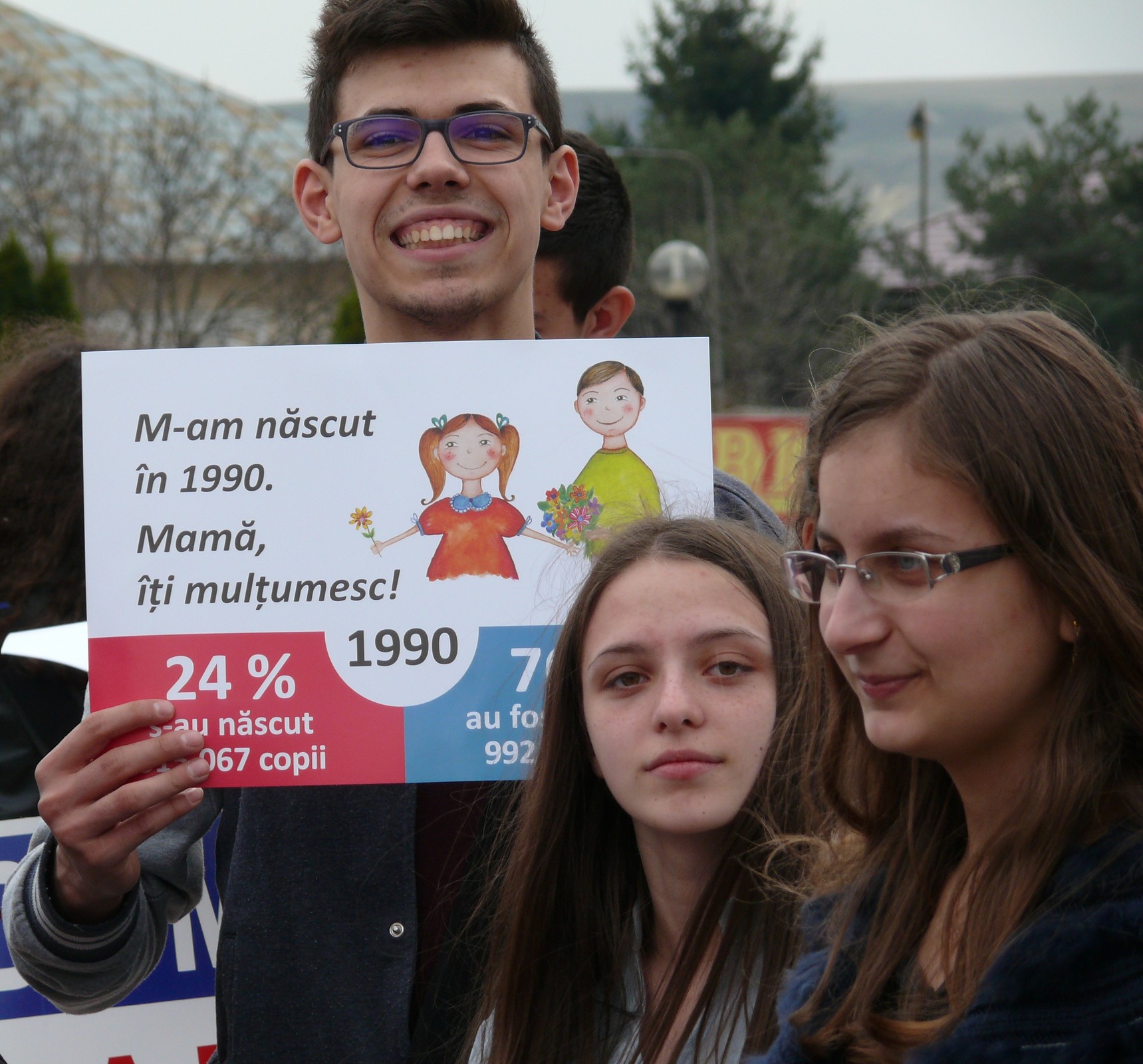 Numeroase mesaje pro viaţă, la Fălticeni