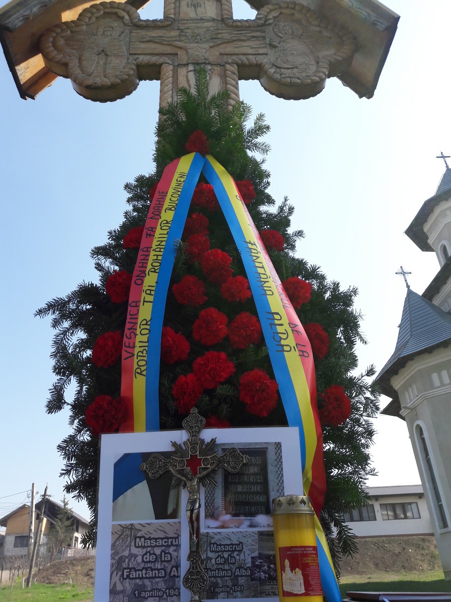 Comemorarea bucovinenilor căzuți la masacrul de la Fântâna Albă, la Parohia Breazu