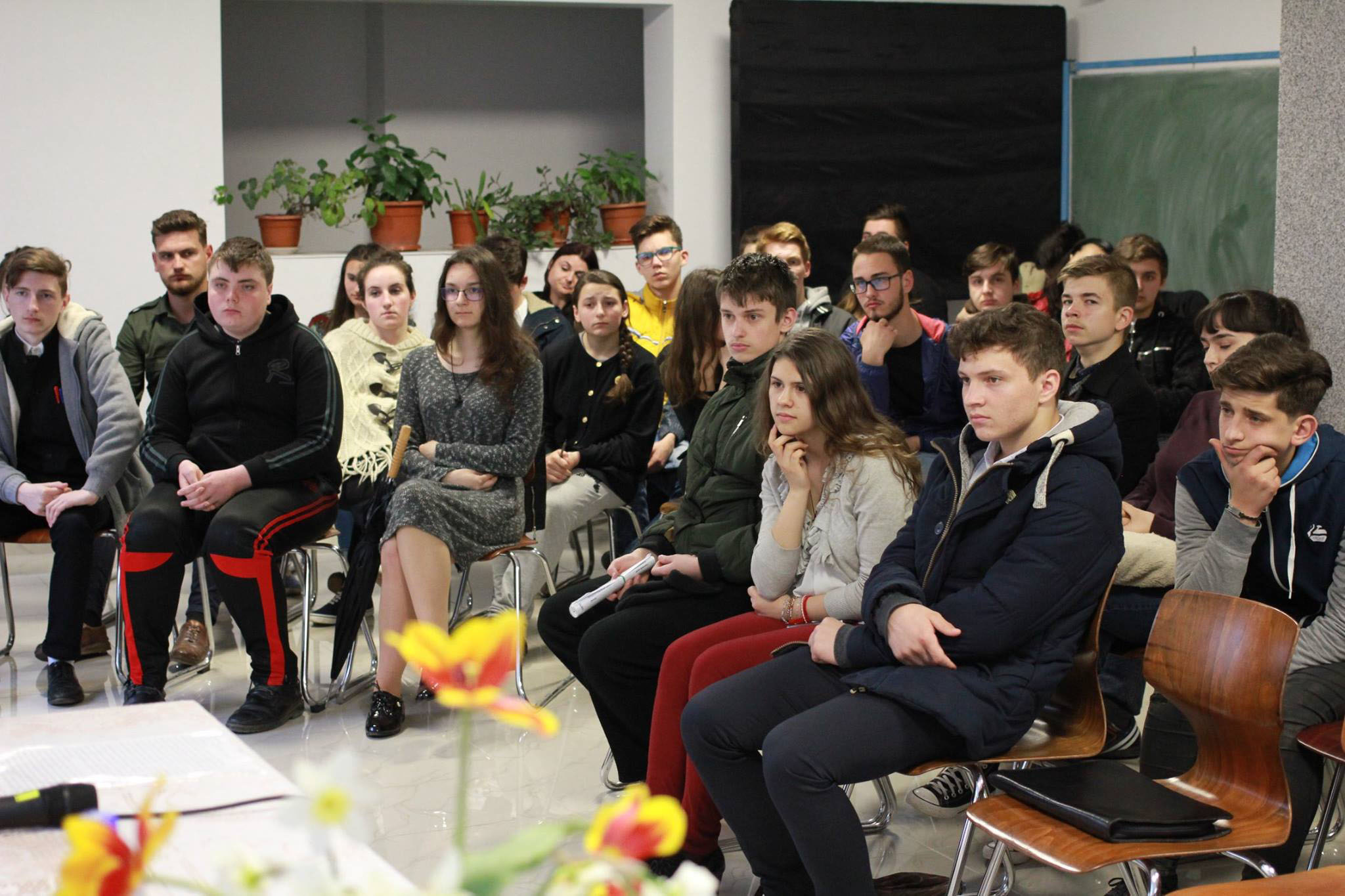 Conferinţă susţinută la Dorohoi de arhim. Mihail Daniliuc