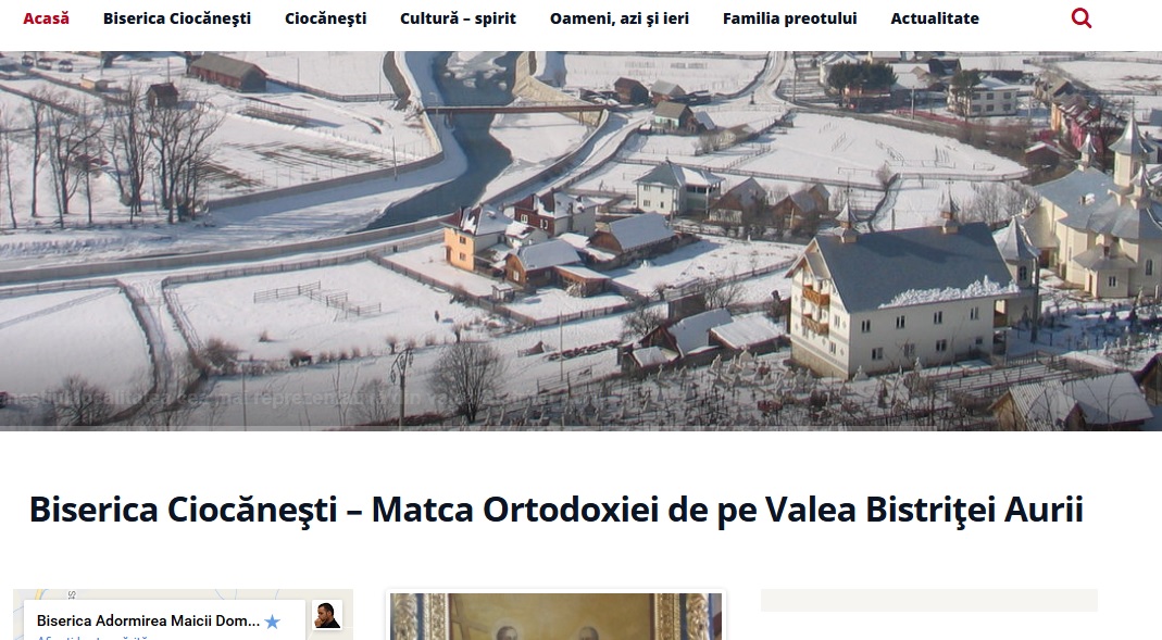 Parohia Ciocăneşti din judeţul Suceava şi-a lansat site-ul Parohia Ciocăneşti din judeţul Suceava şi-a lansat site-ul