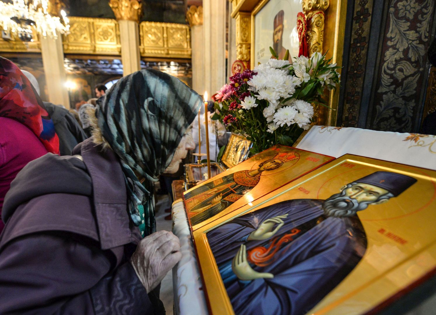 Sfântul Efrem cel Nou a fost cinstit la Catedrala Patriarhală din Bucureşti