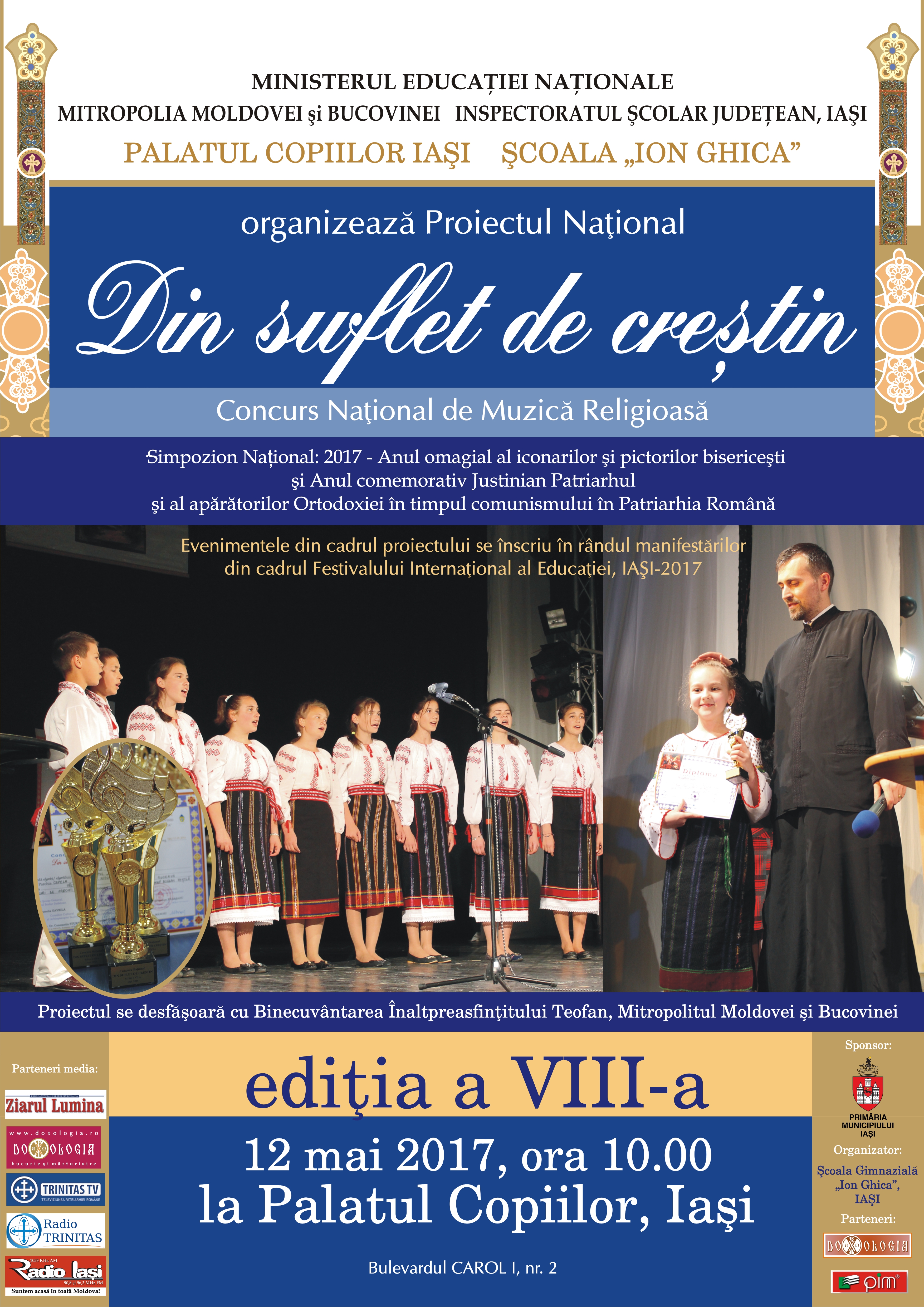 Mâine debutează la Iaşi Proiectul naţional „Din suflet de creştin“