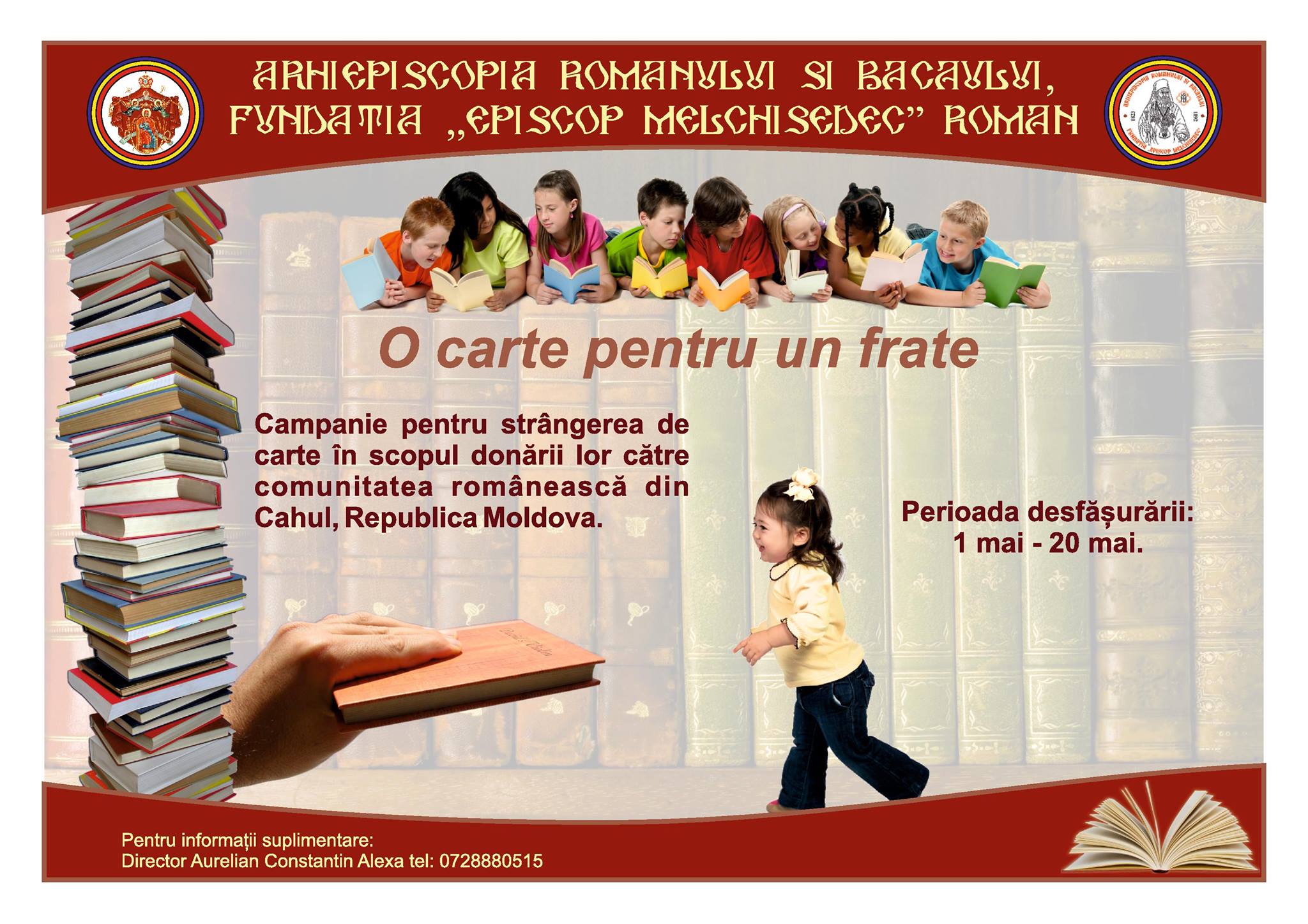 Lansarea campaniei „O carte pentru un frate“ Lansarea campaniei „O carte pentru un frate“