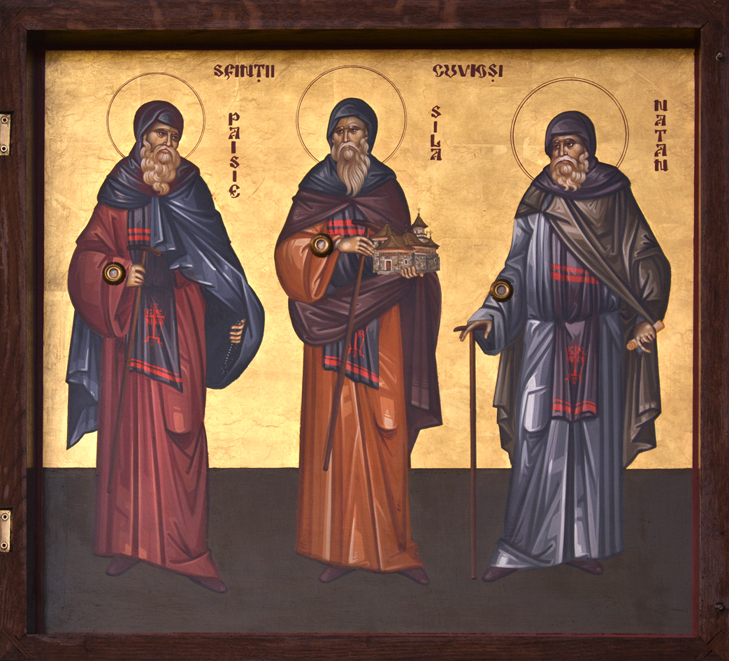 Sfinții Cuvioși Sila, Paisie și Natan de la Sihăstria Putnei