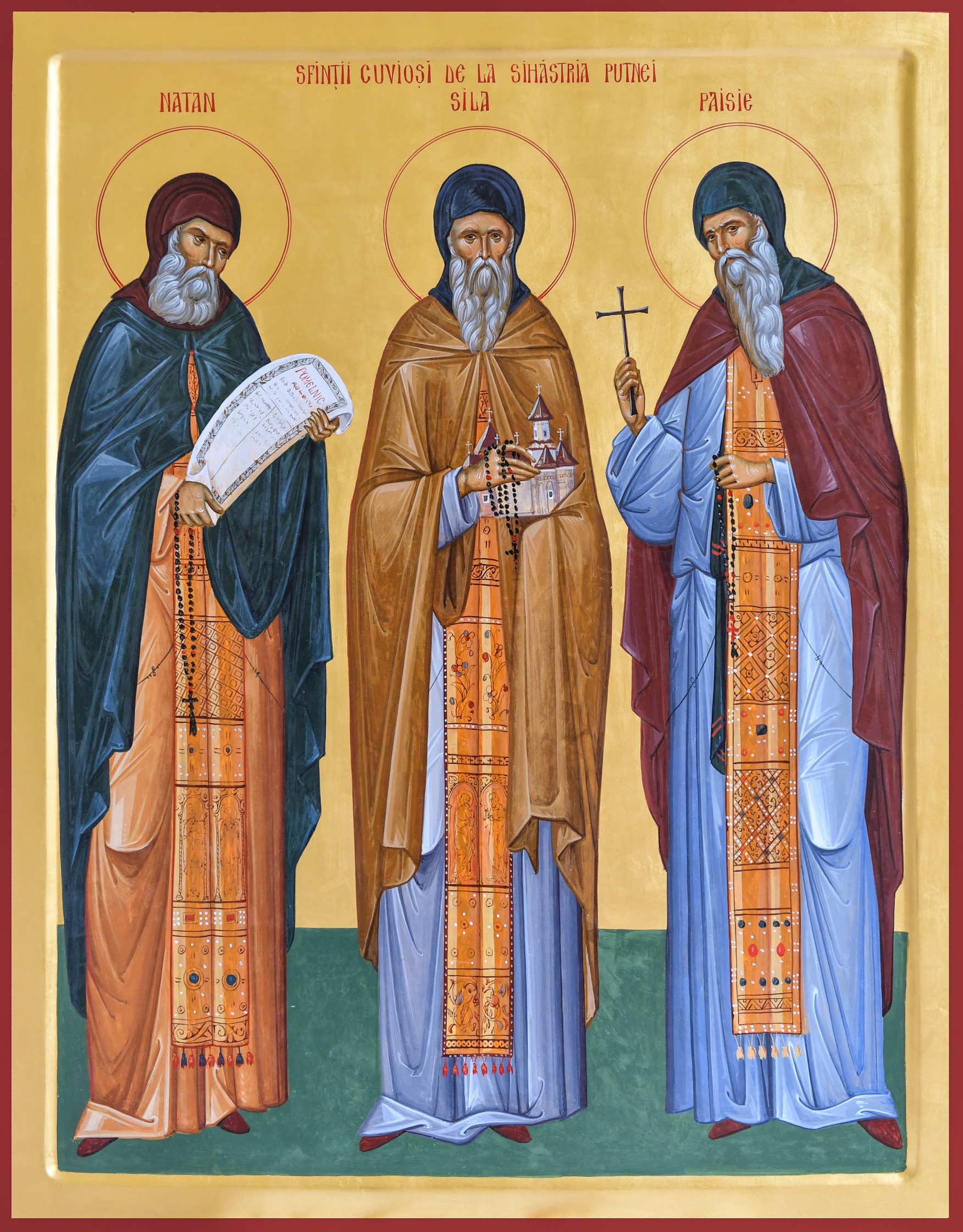 Sfinții Cuvioși Părinți Sila, Paisie și Natan de la Sihăstria Putnei