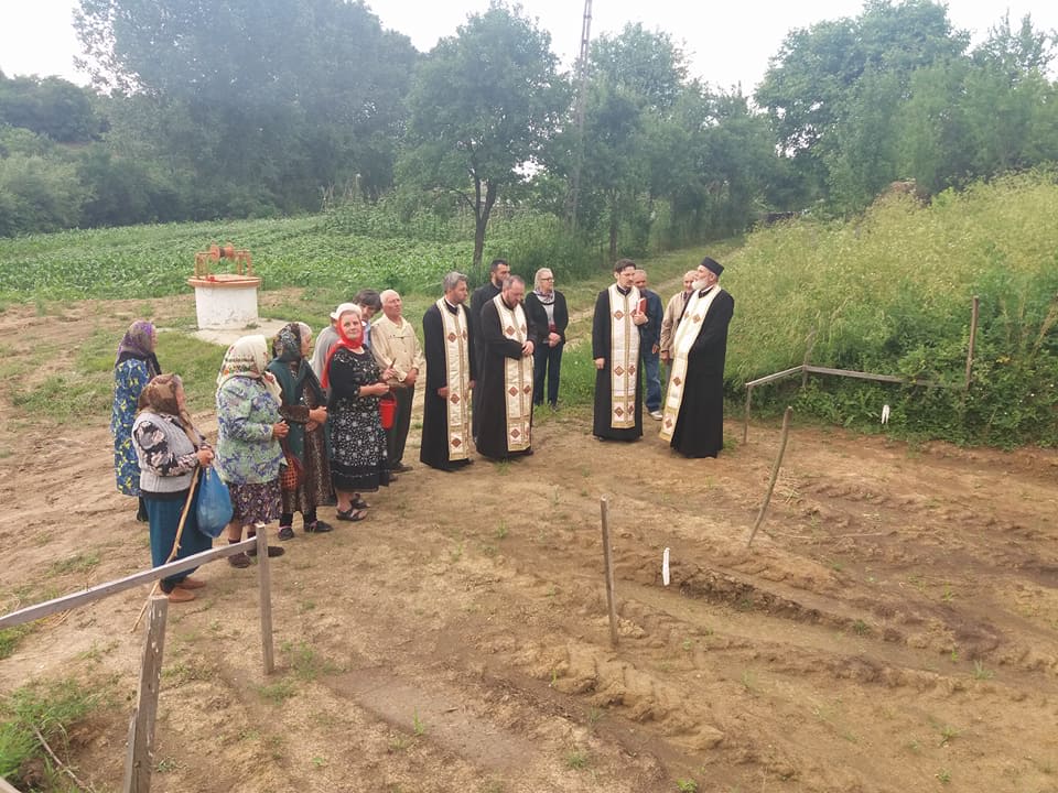 Sfinţire de loc pentru casă parohială, la Homiceni