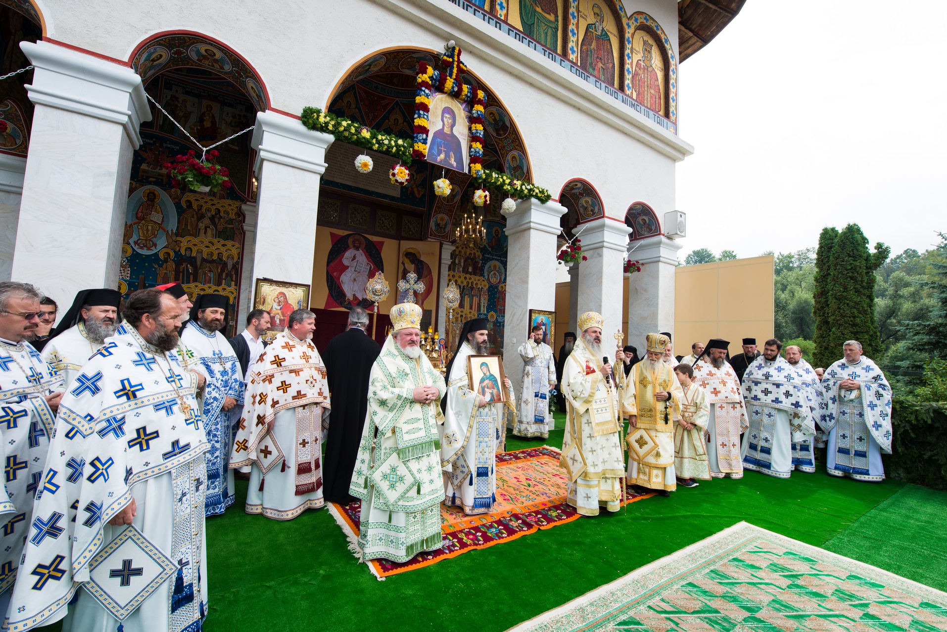 (Foto) Sfânta Cuvioasă Teodora, sărbătorită la Mănăstirea Sihăstria prin Liturghie arhierească