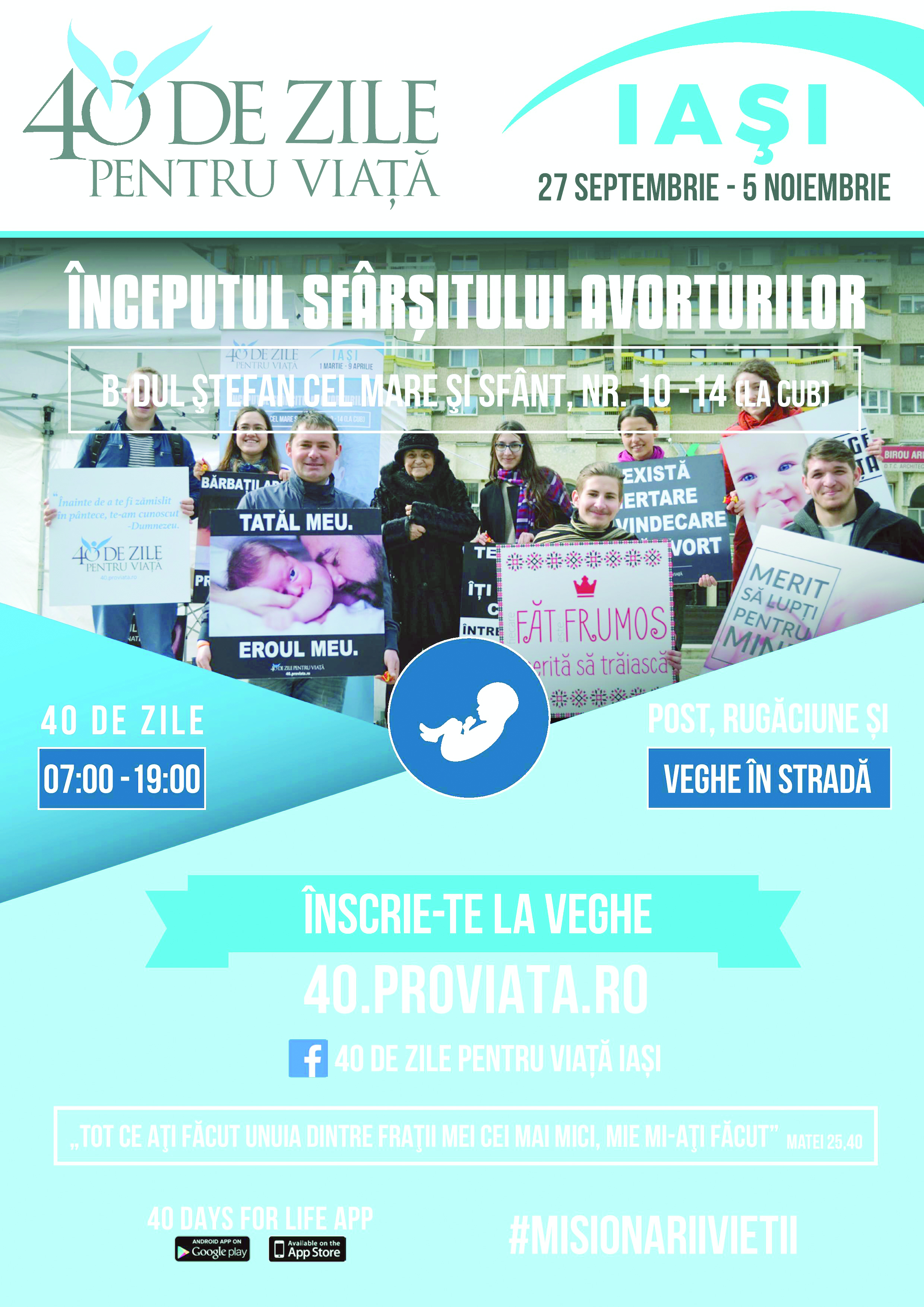 Cea mai mare mişcare pro viaţă din lume, la Iaşi