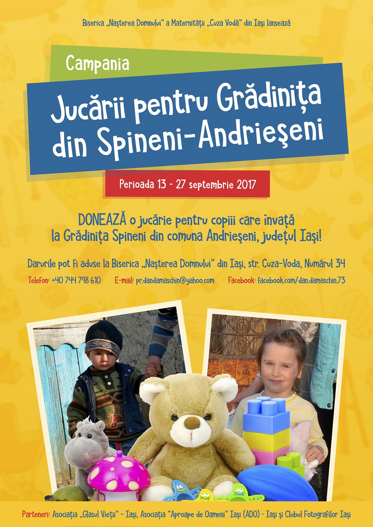 „Jucării pentru grădiniţa din Spineni - Andrieşeni“