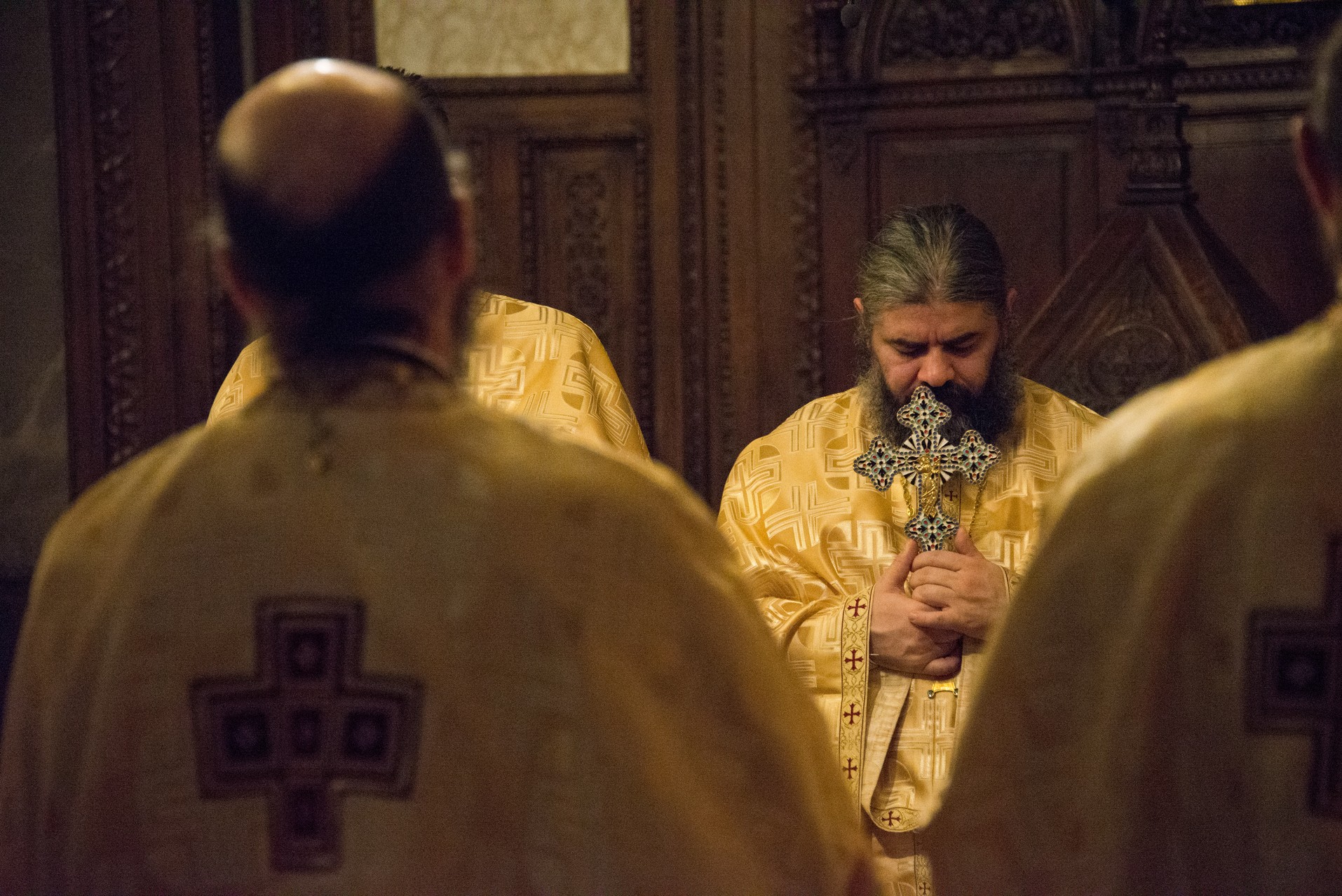 Sute de credincioși la Catedrala mitropolitană din Iași, în Prima Duminică din Postul Nașterii Domnului