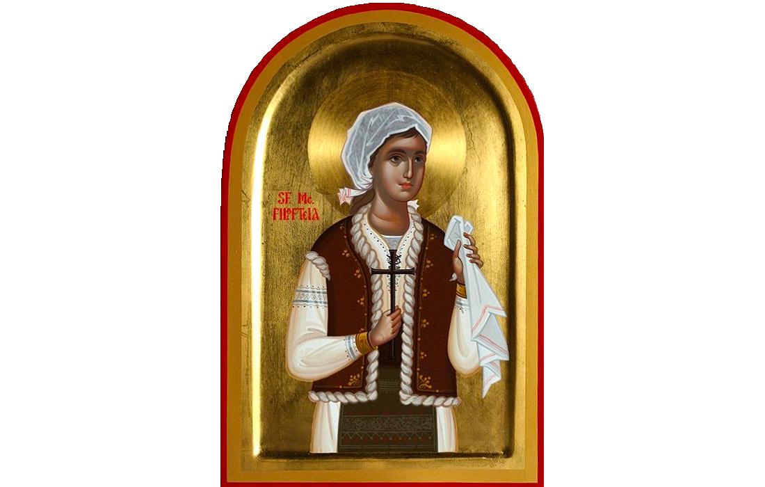Sfânta Muceniță Filofteia în iconografie Sfânta Muceniță Filofteia