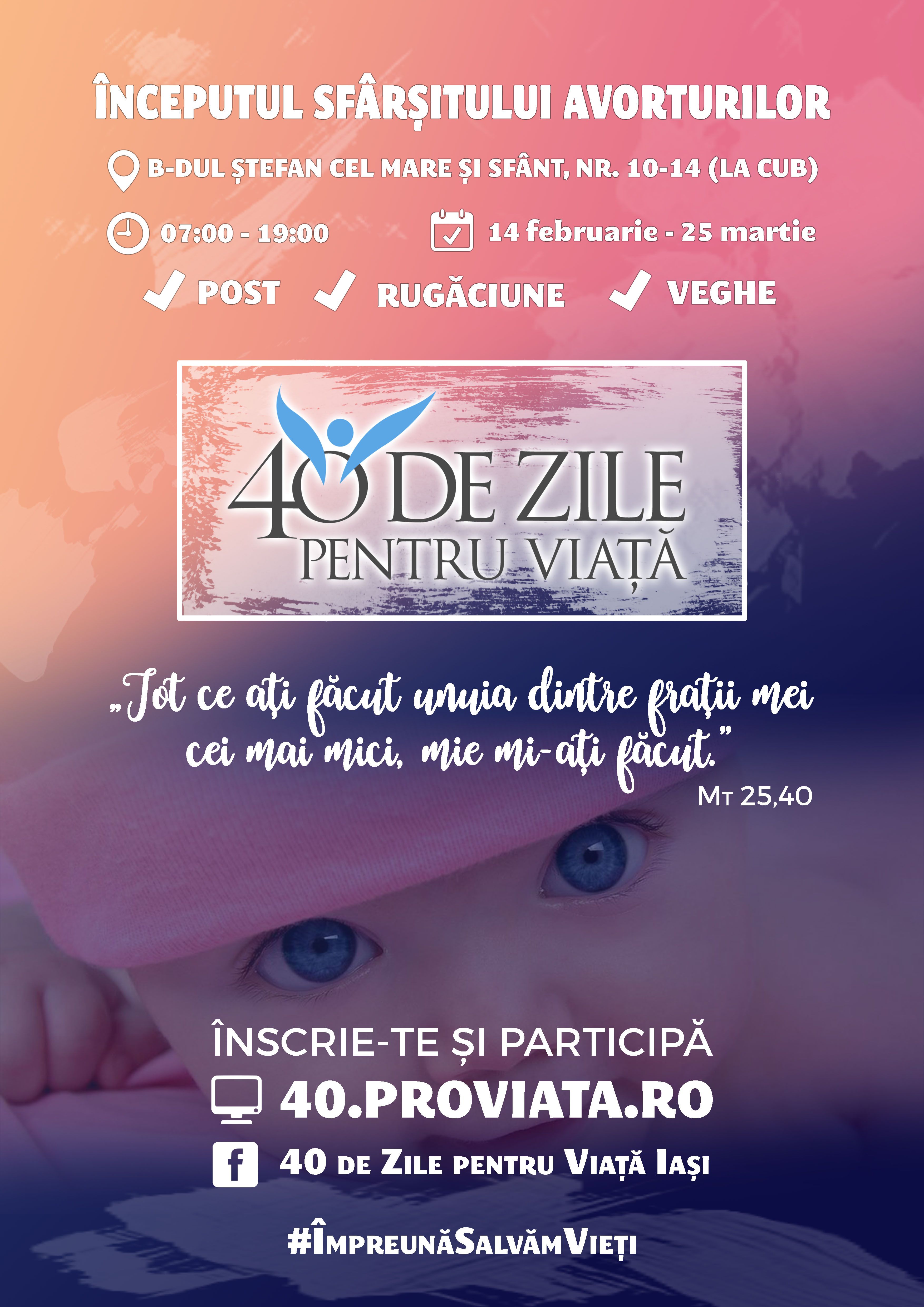 Cea mai mare mişcare pro-viaţă din lume, din nou la Iaşi