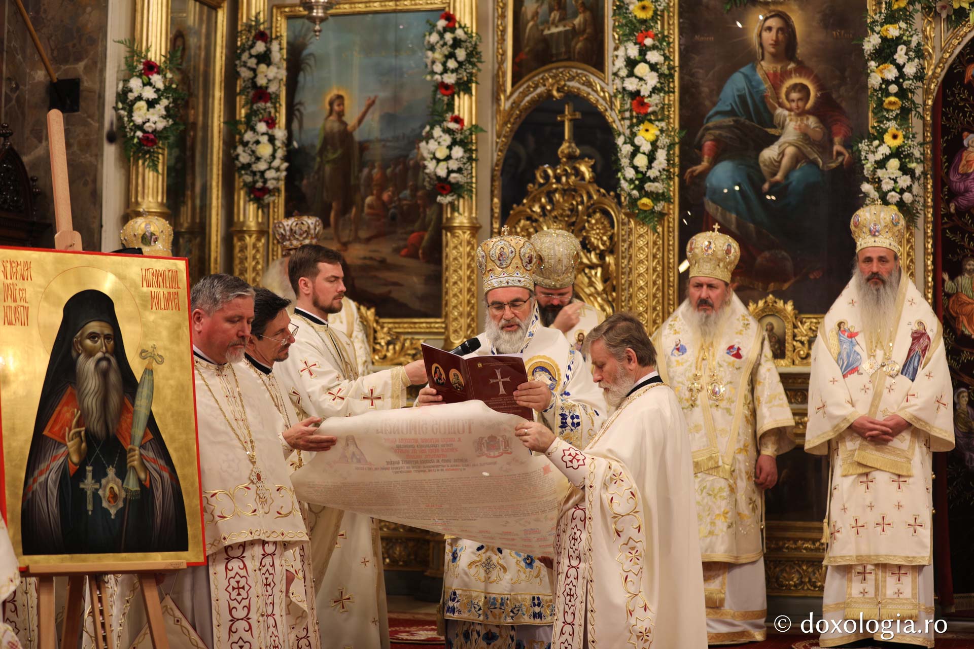 Proclamarea solemnă a canonizării Sfinților Iosif cel Milostiv și Gheorghe Pelerinul, oficiată de Preafericitul Patriarh Daniel