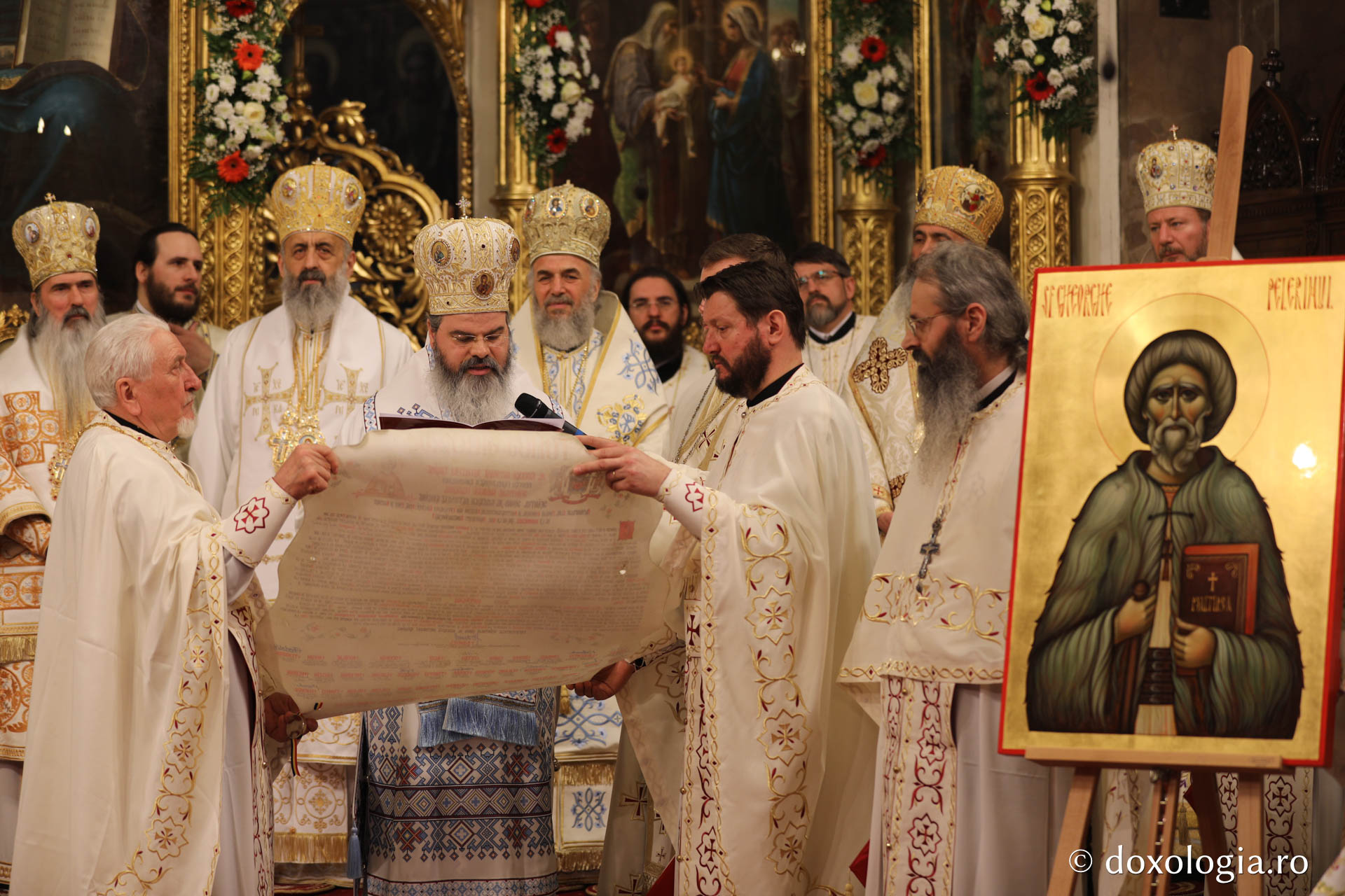 Proclamarea solemnă a canonizării Sfinților Iosif cel Milostiv și Gheorghe Pelerinul, oficiată de Preafericitul Patriarh Daniel