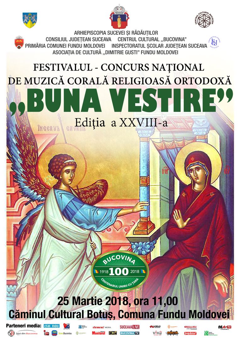 Festival de muzică religioasă la Botuș, în Bucovina Festival de muzică religioasă la Botuș, în Bucovina