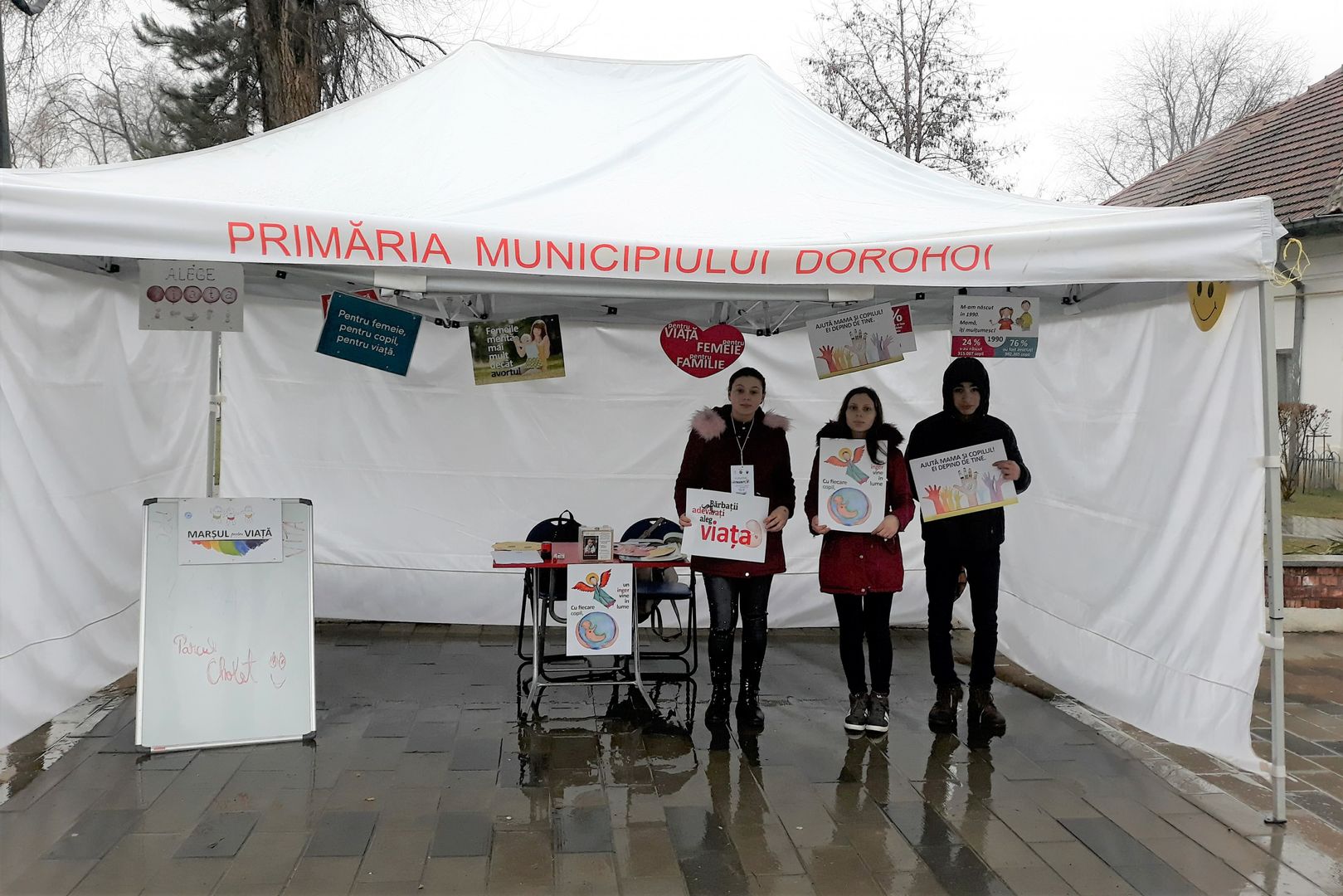 Marşul pentru viaţă în municipiul Dorohoi