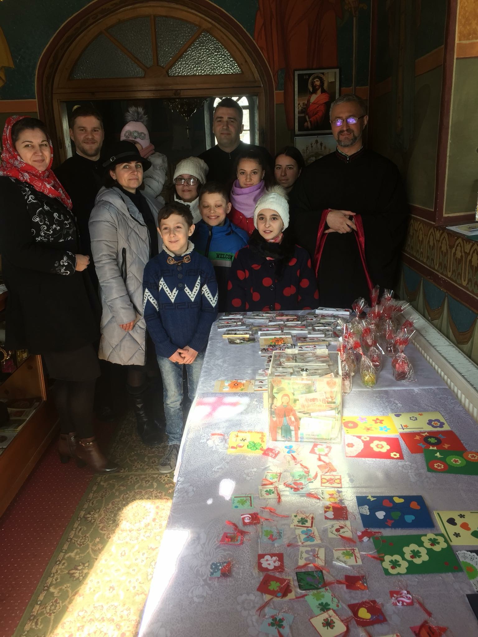 Târg caritabil de mărţişoare la Târgu Ocna