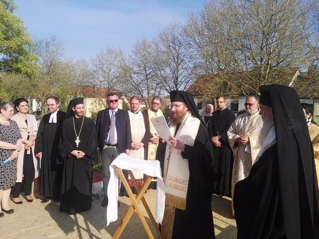 Slujbă de mulțumire la șantierul Aşezământului Bisericesc din München