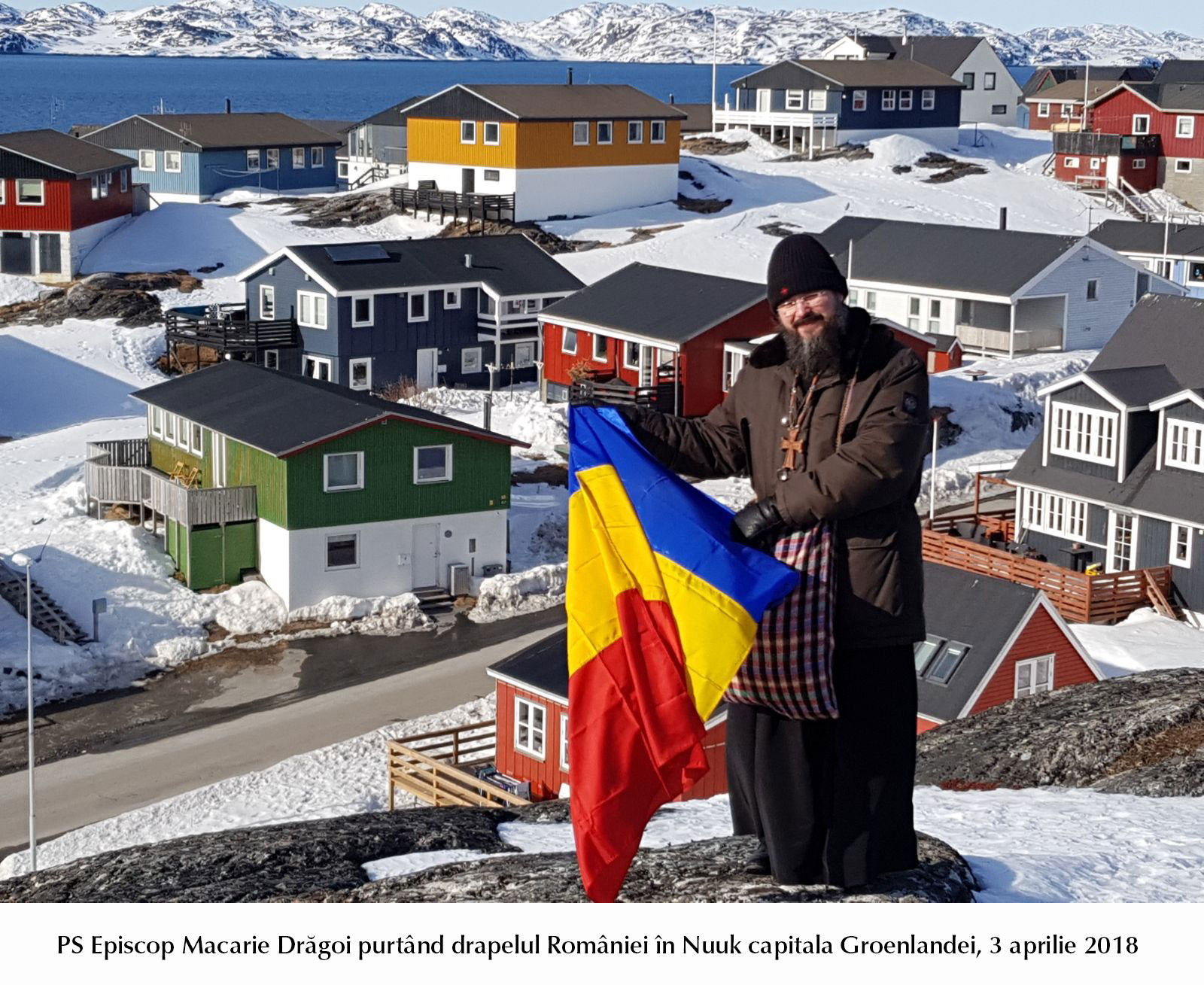 Părintele Episcop Macarie Drăgoi, în vizită la românii din Groenlanda