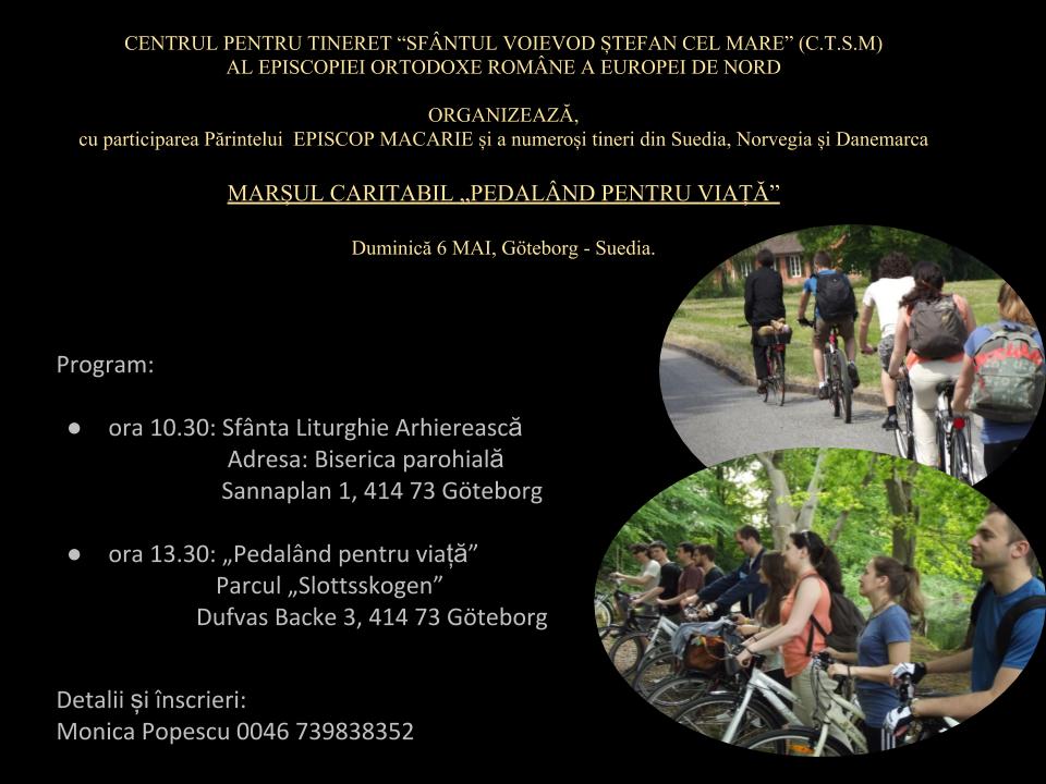 „Pedalând pentru viață” - acțiune caritabilă a tinerilor ortodocși români și scandinavi „Pedalând pentru viață” - acțiune caritabilă a tinerilor ortodocși români și scandinavi