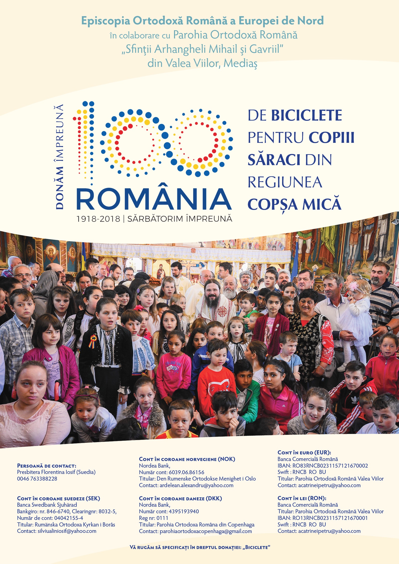 100 de biciclete pentru copiii săraci din Copșa Mică 100 de biciclete pentru copiii săraci din Copșa Mică