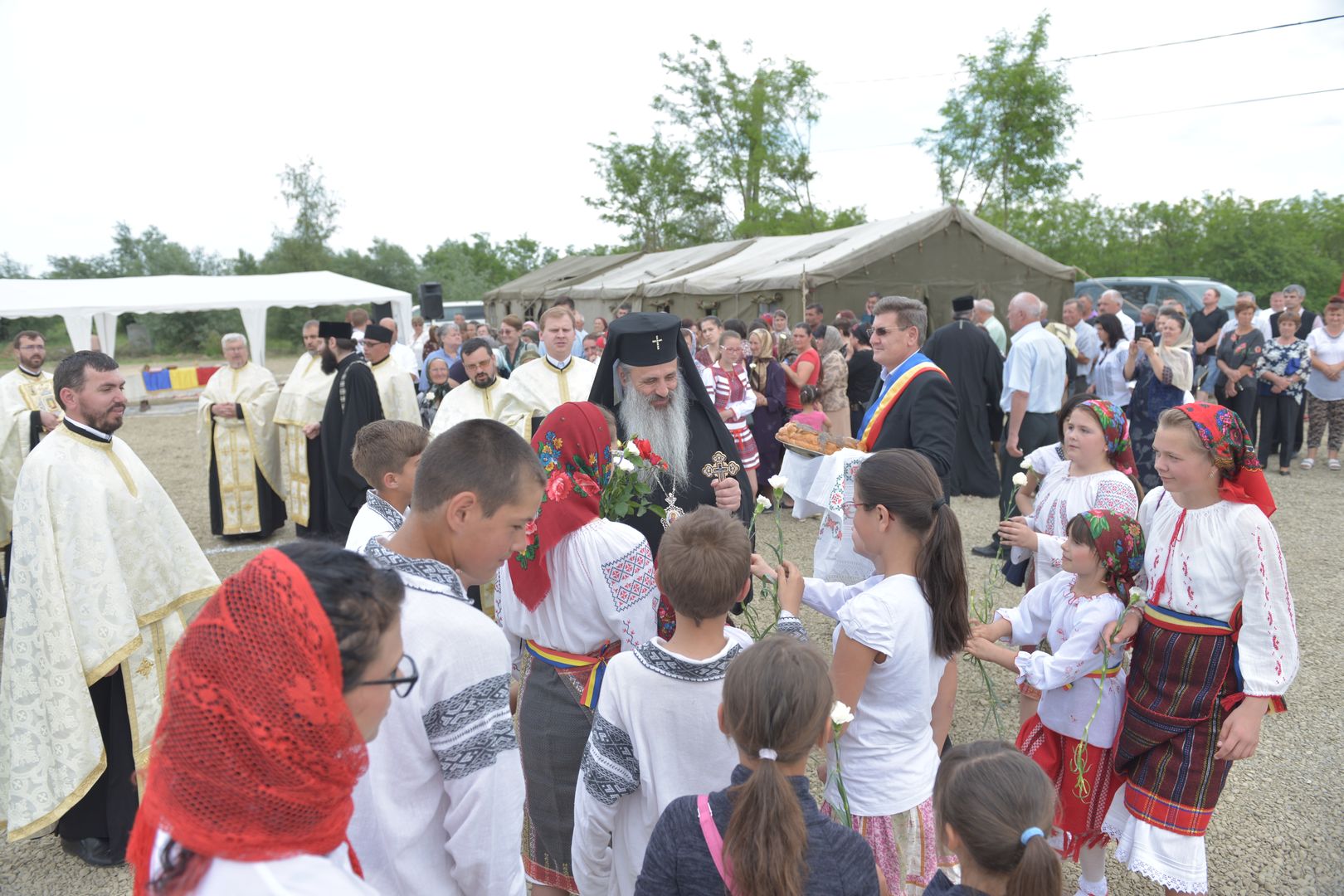 Punerea pietrei de temelie pentru noua biserică din Podul Jijiei