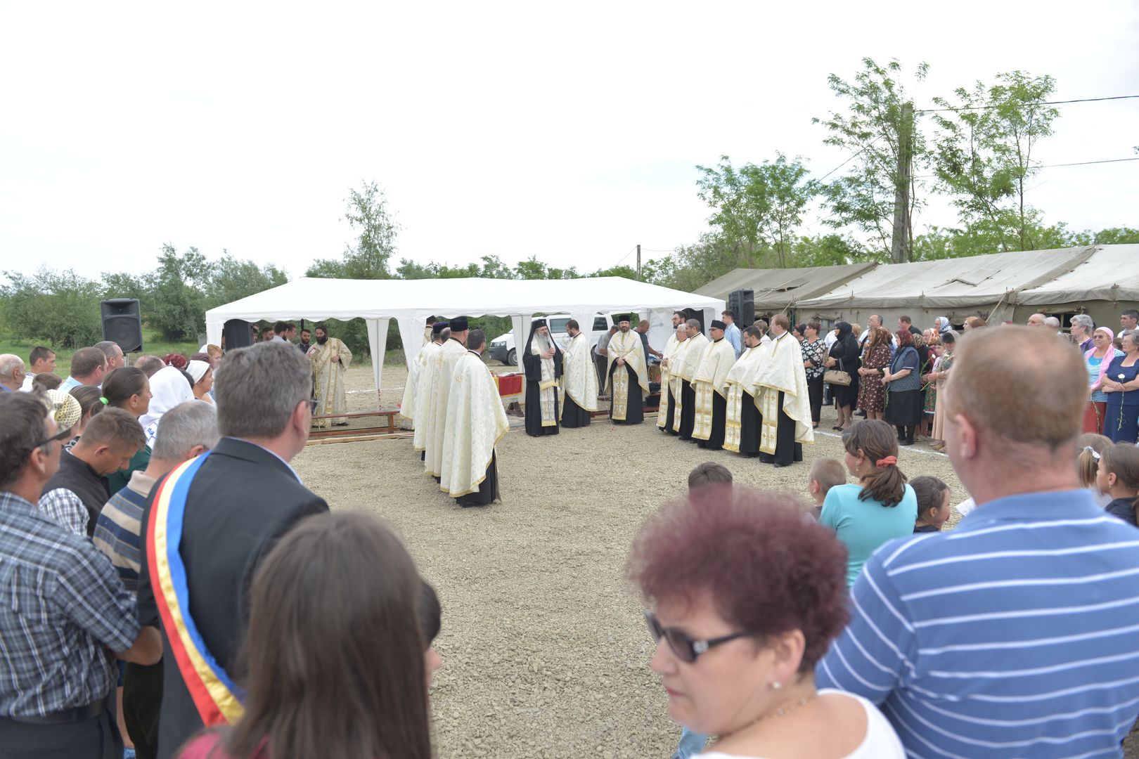 Punerea pietrei de temelie pentru noua biserică din Podul Jijiei