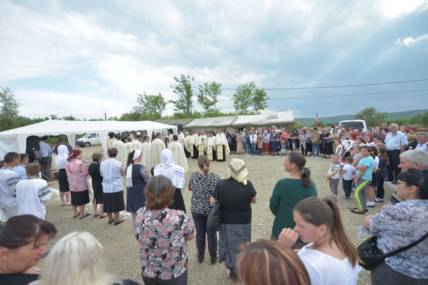 Punerea pietrei de temelie pentru noua biserică din Podul Jijiei