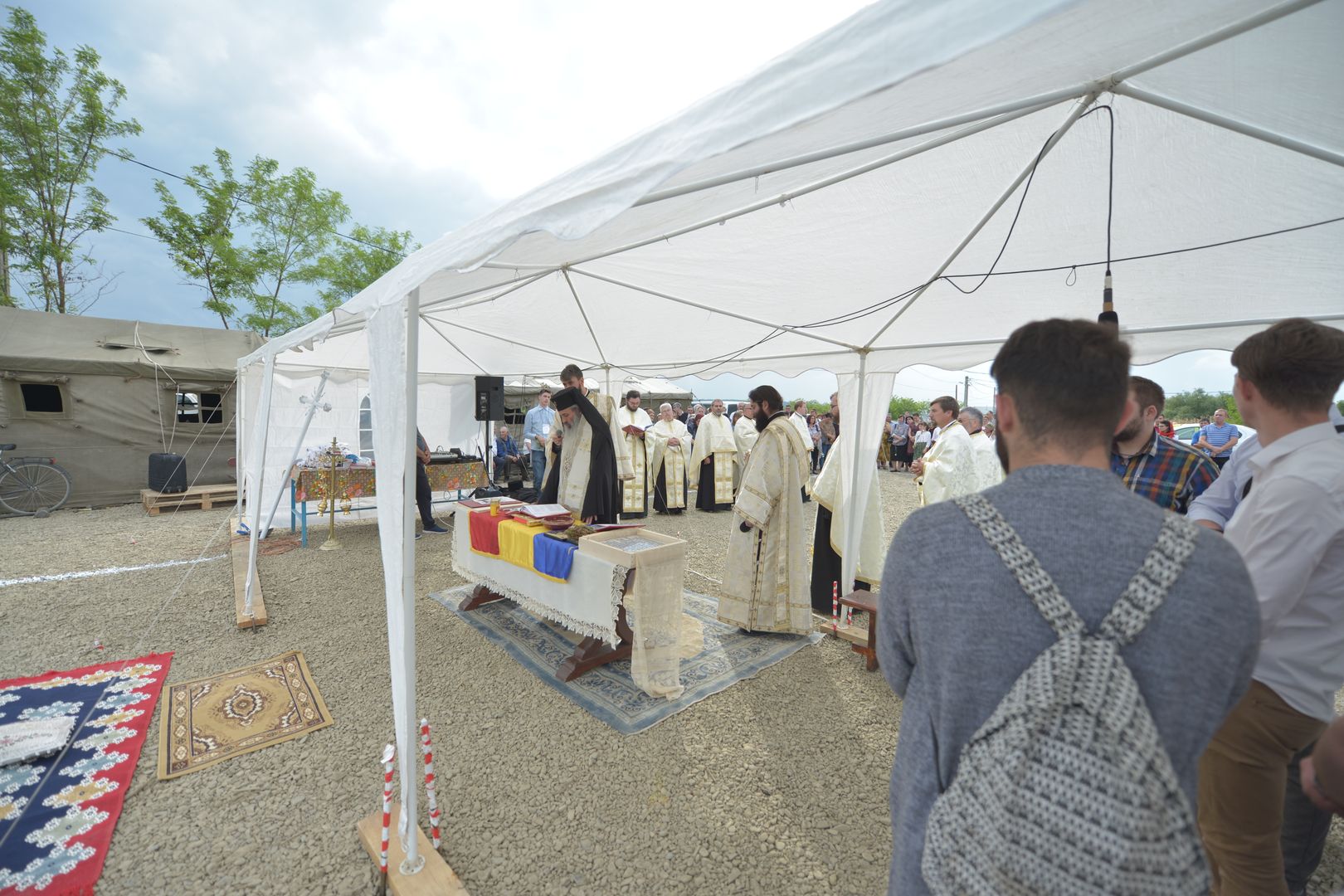 Punerea pietrei de temelie pentru noua biserică din Podul Jijiei