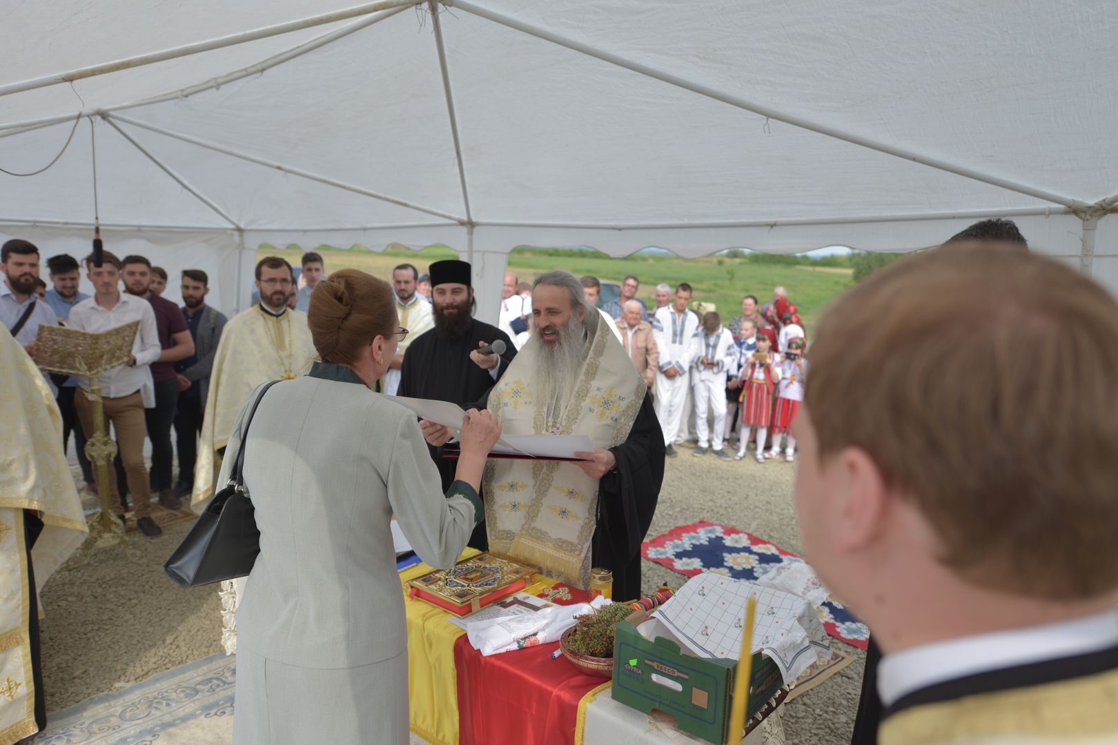 Punerea pietrei de temelie pentru noua biserică din Podul Jijiei