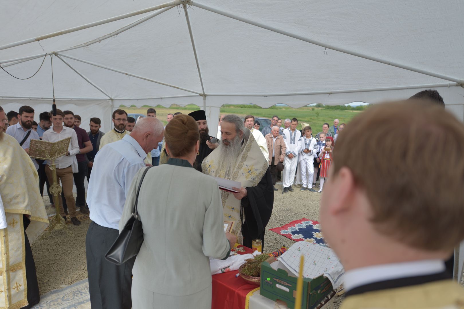 Punerea pietrei de temelie pentru noua biserică din Podul Jijiei