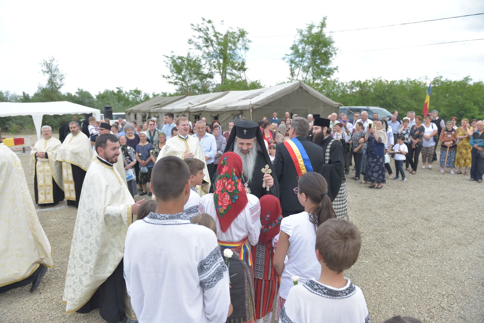 Punerea pietrei de temelie pentru noua biserică din Podul Jijiei