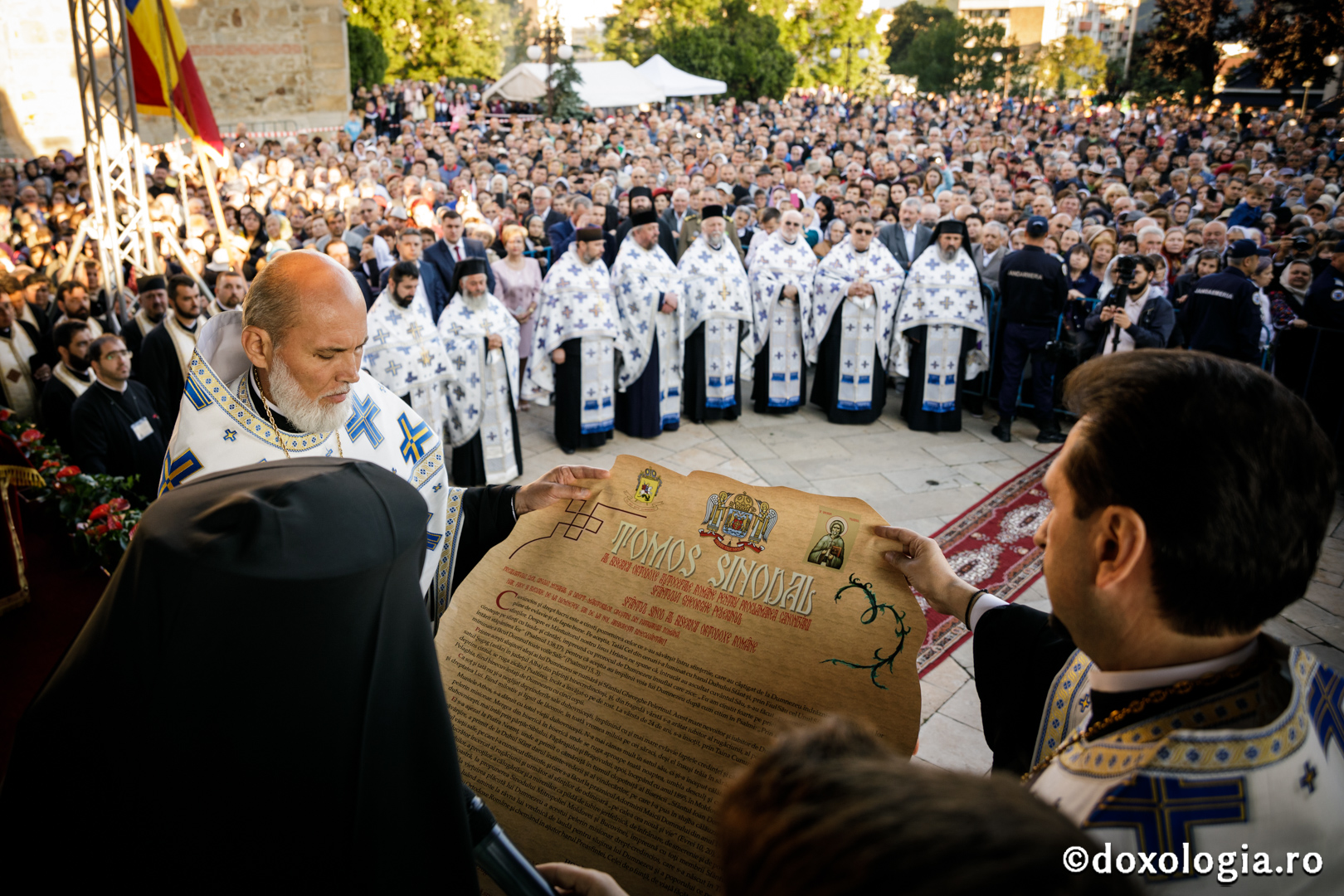 Proclamare la Piatra-Neamț a canonizării Sfântului Gheorghe Pelerinul: „Acest om a fost stâlp și prezență a lui Dumnezeu în viața cetății”