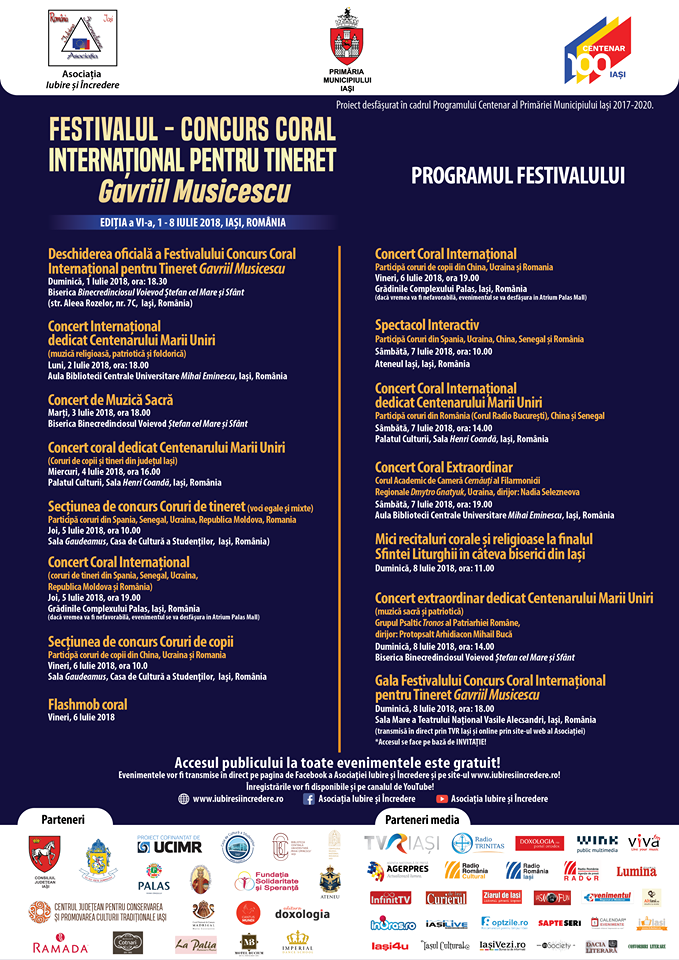 Începe a VI-a ediţie a Festivalului „Gavriil Musicescu”