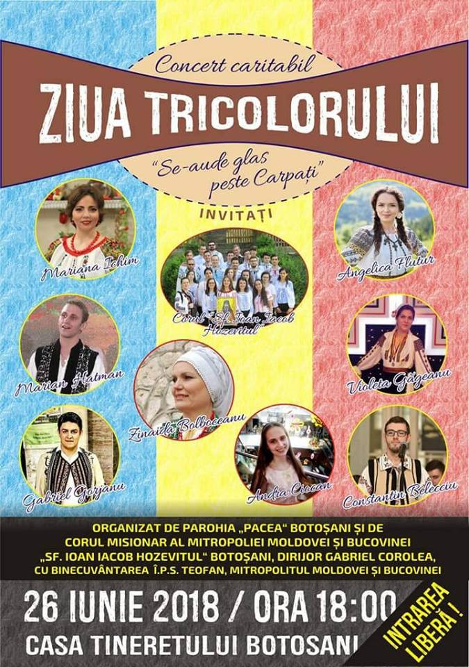 Concert caritabil în această seară, la Botoșani