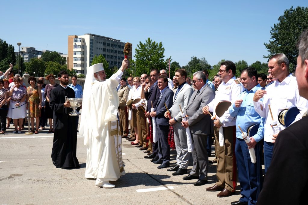 Părintele Patriarh Daniel a sfinţit piatra de temelie pentru o biserică din cadrul Ministerului Apărării Naţionale
