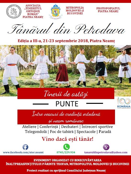 Proiectul „Tânărul din Petrodava”: Programul complet al activităților