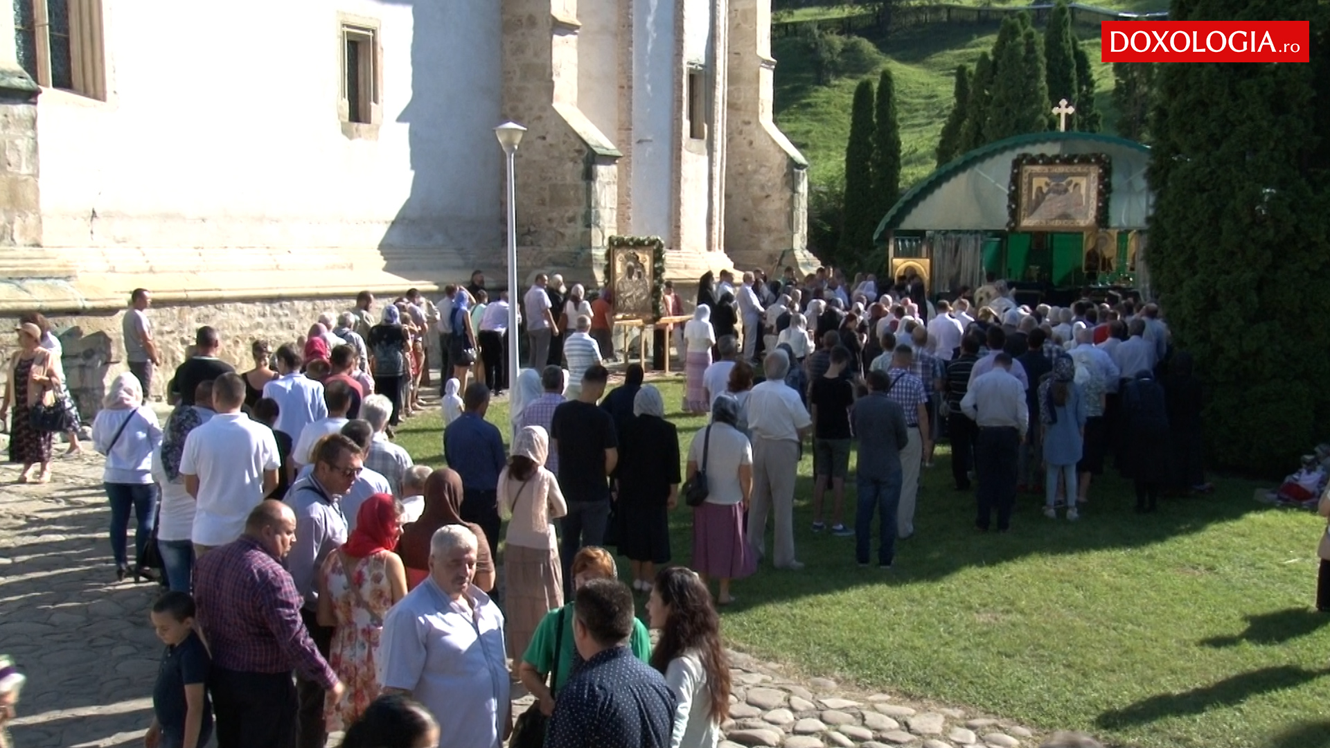 (Video) Adormirea Maicii Domnului - hramul mănăstirii Bistrița